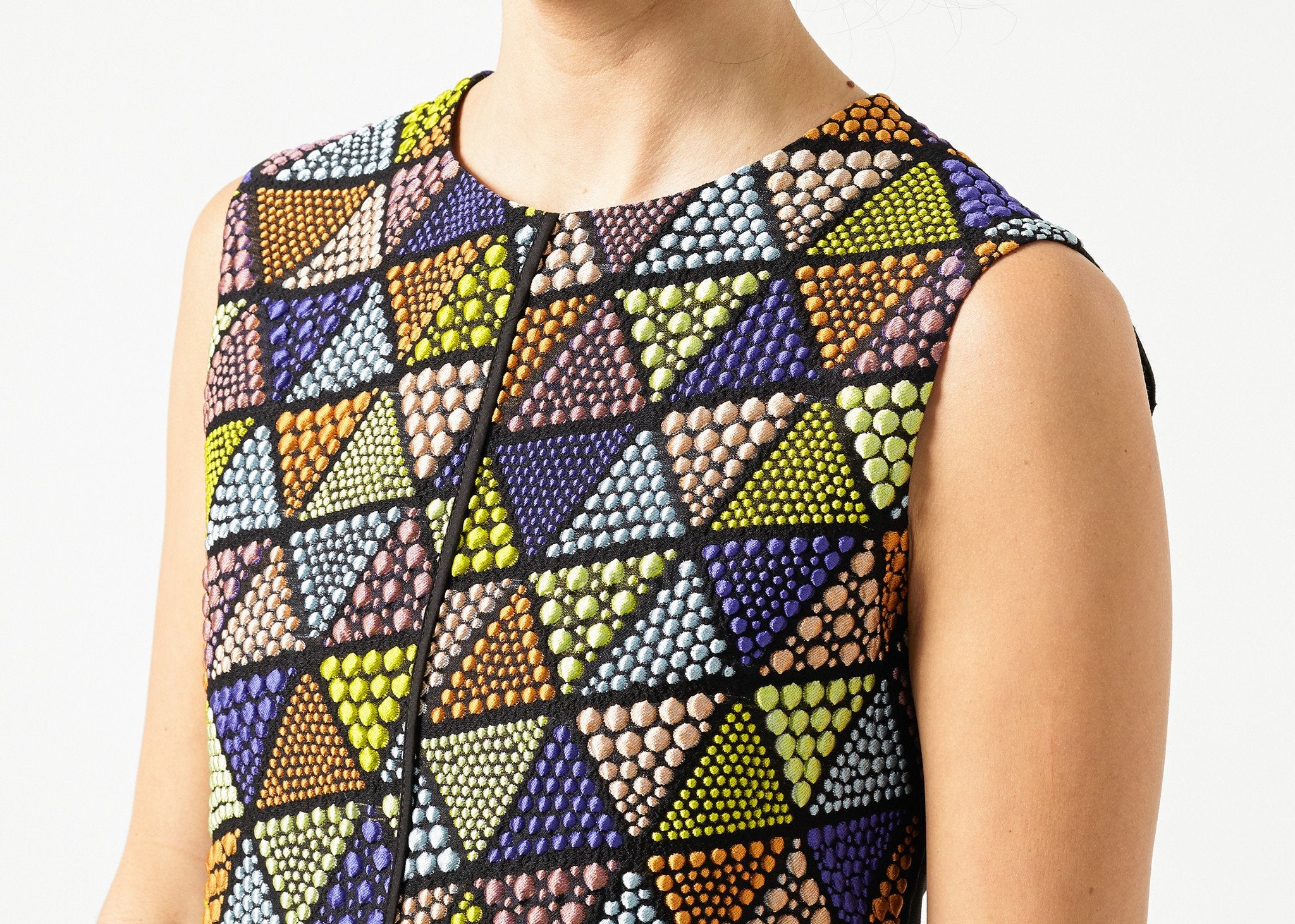 Triangle Sleeveless Dress in Multi|women's dresses[option1]|[option2]|[option3] - hello