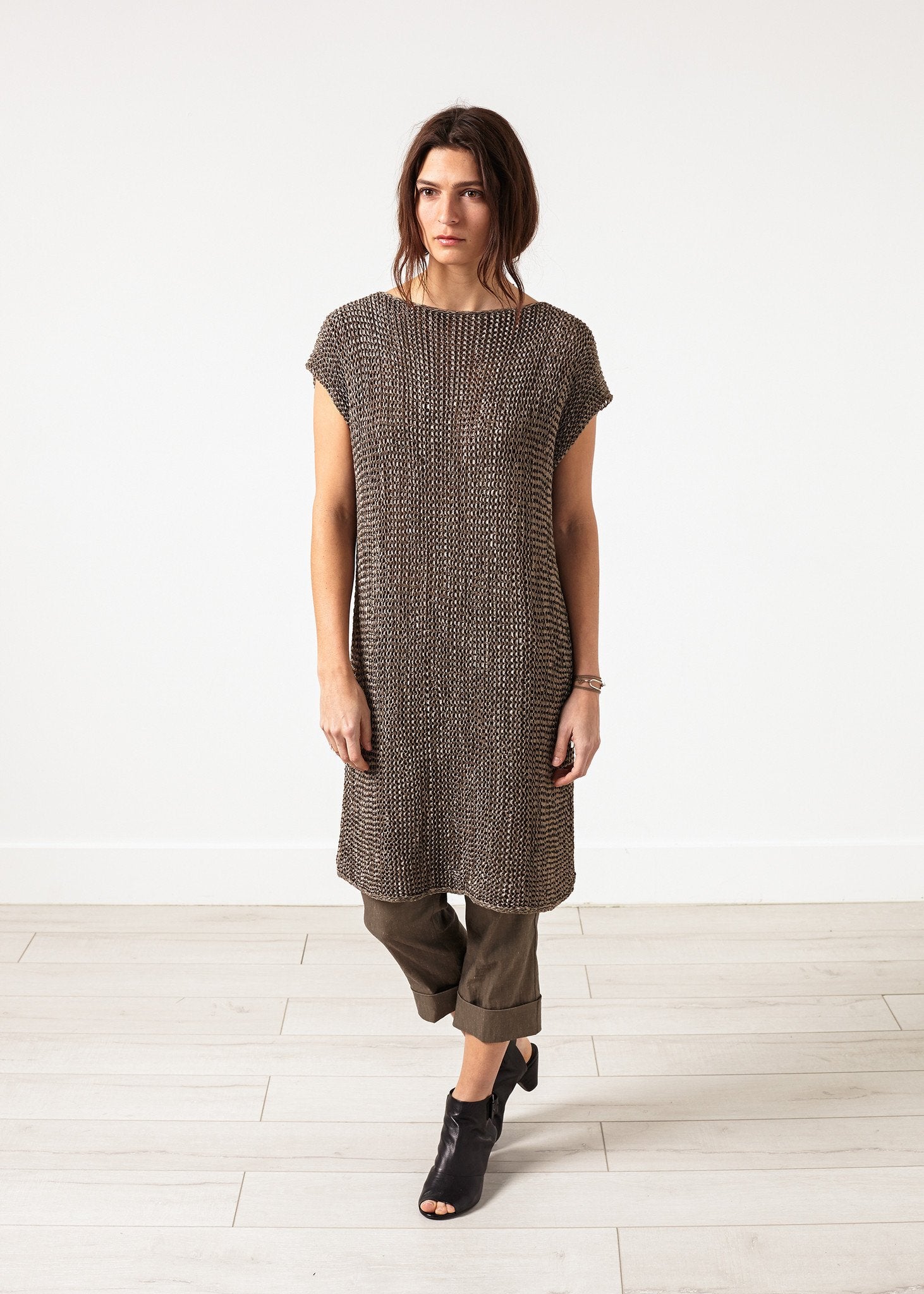 Cila Jumper in Mud|women's knitwear[option1]|[option2]|[option3] - hello