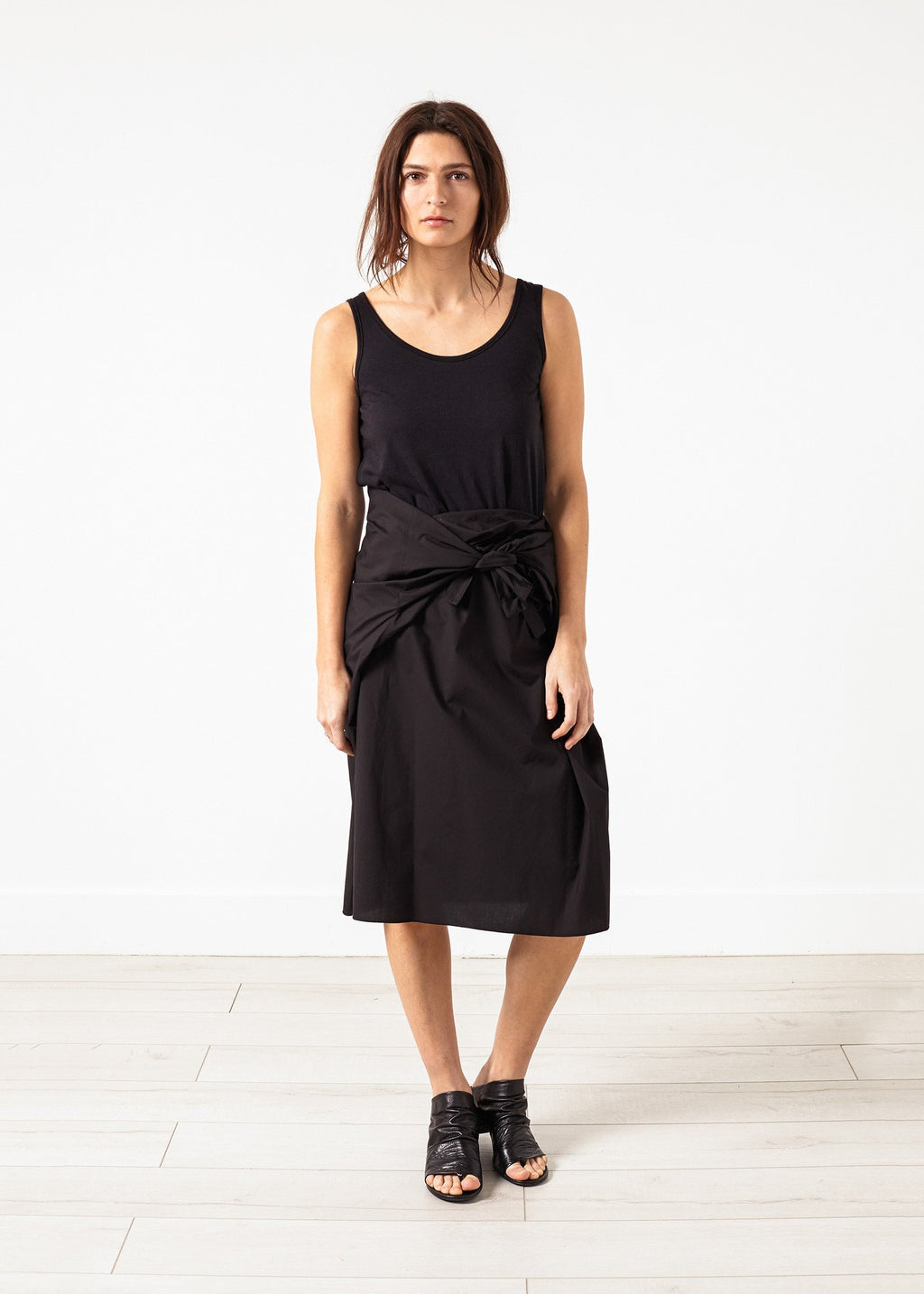 Bow Skirt in Black|women's skirts[option1]|[option2]|[option3] - hello