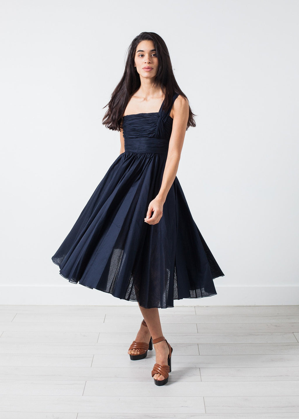 One Shoulder Dress in Navy|women's dresses[option1]|[option2]|[option3] - hello