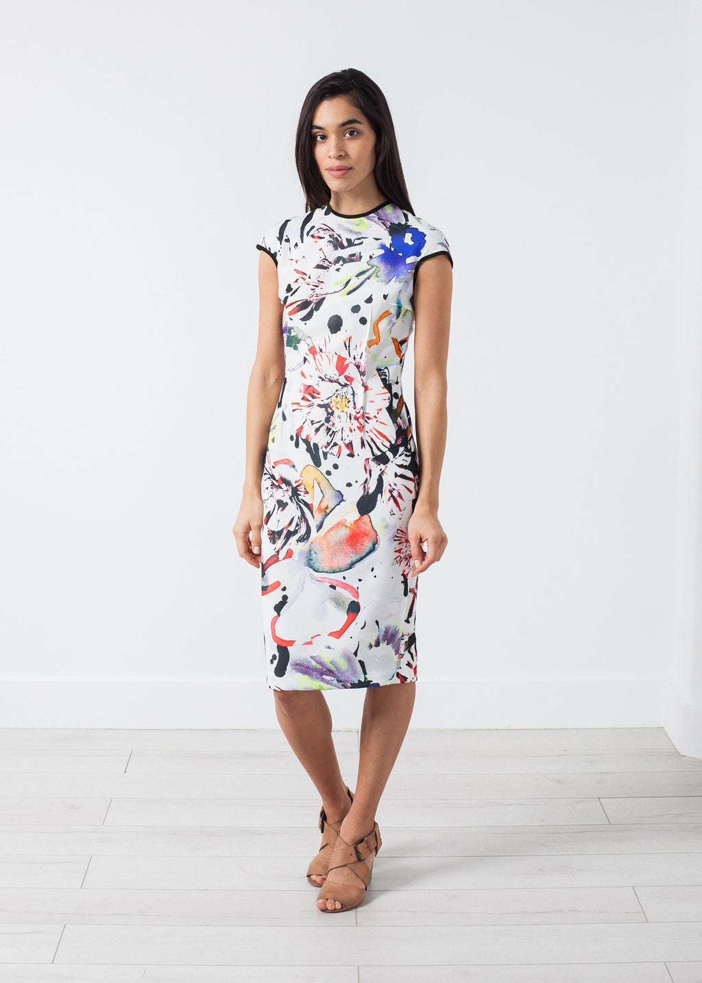 Dream Dress in Painted Floral|women's dresses[option1]|[option2]|[option3] - hello