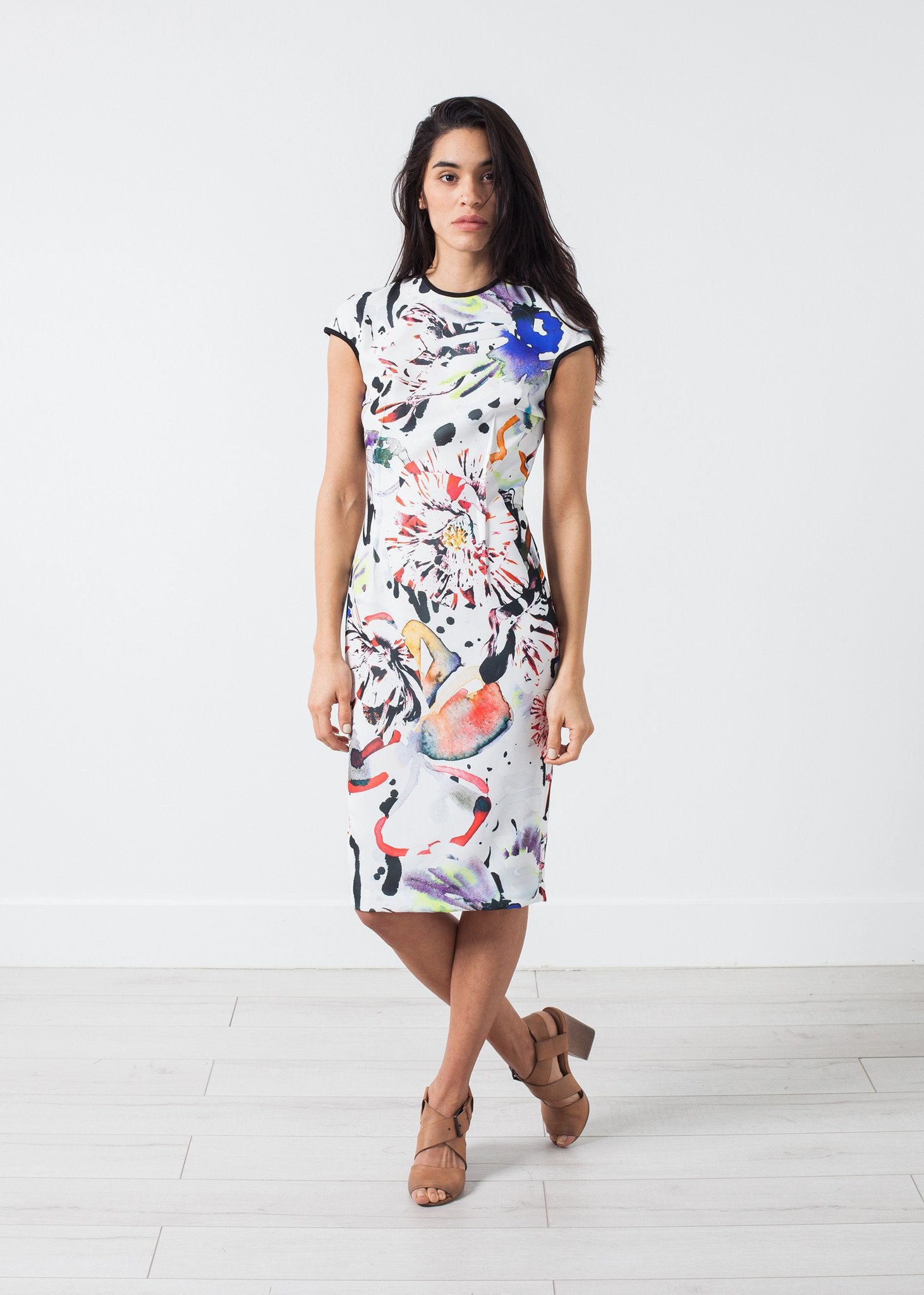 Dream Dress in Painted Floral|women's dresses[option1]|[option2]|[option3] - hello