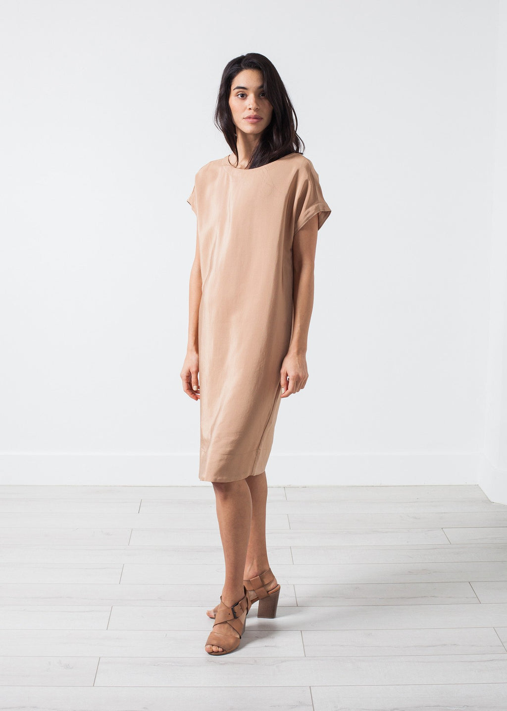 Philomene Dress in Camel|women's dresses[option1]|[option2]|[option3] - hello