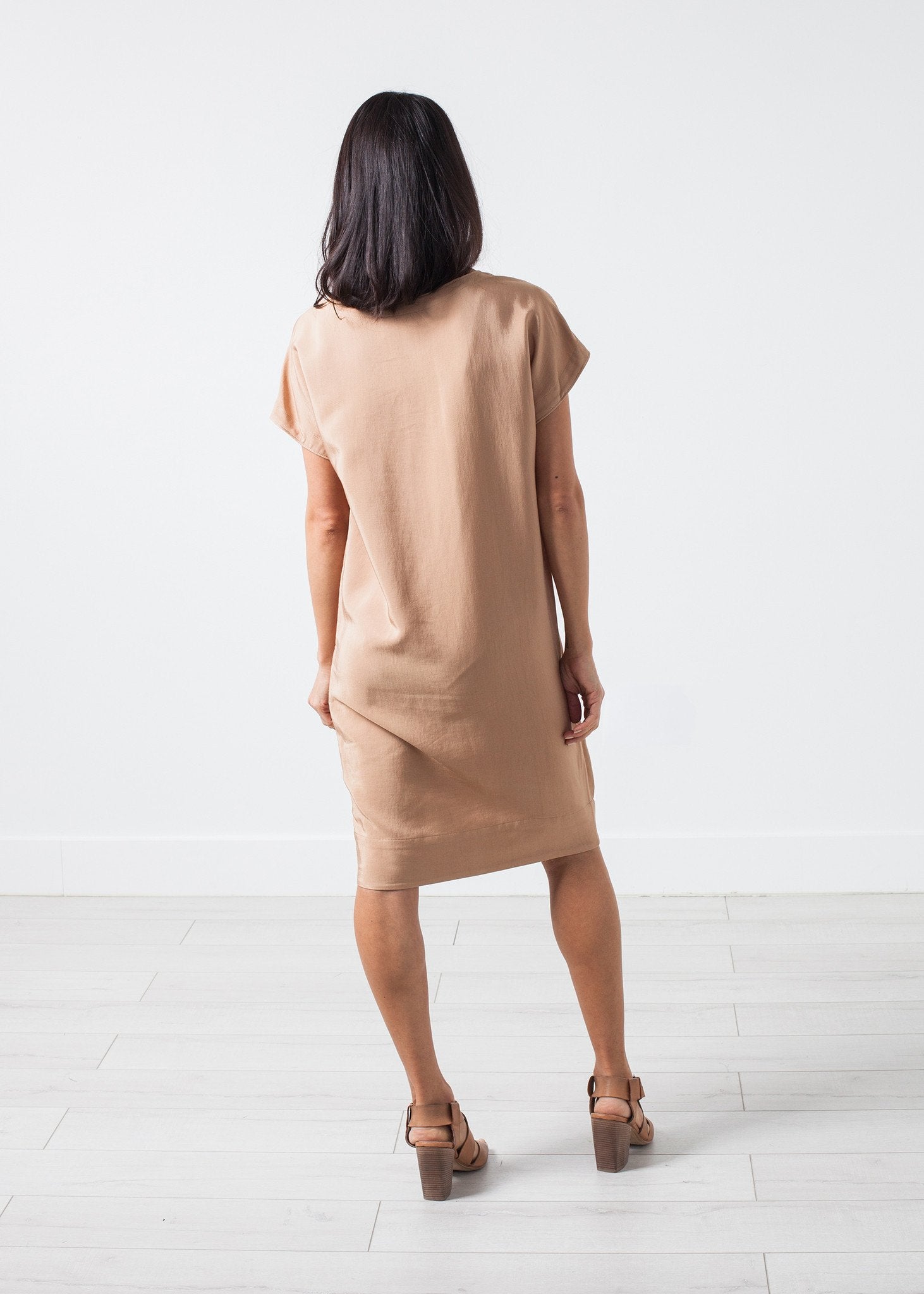 Philomene Dress in Camel|women's dresses[option1]|[option2]|[option3] - hello
