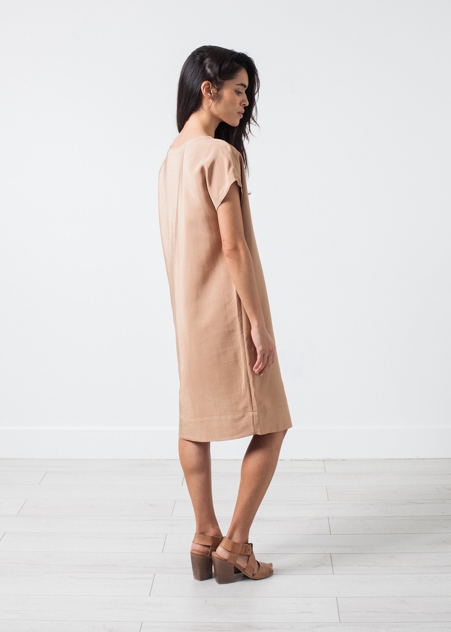 Philomene Dress in Camel|women's dresses[option1]|[option2]|[option3] - hello