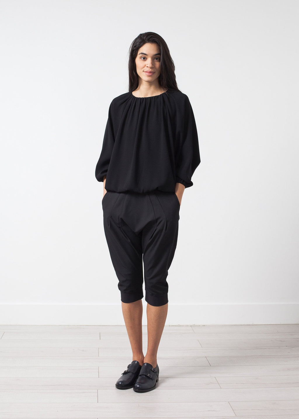 Bubble Peasant Top|women's tops[option1]|[option2]|[option3] - hello