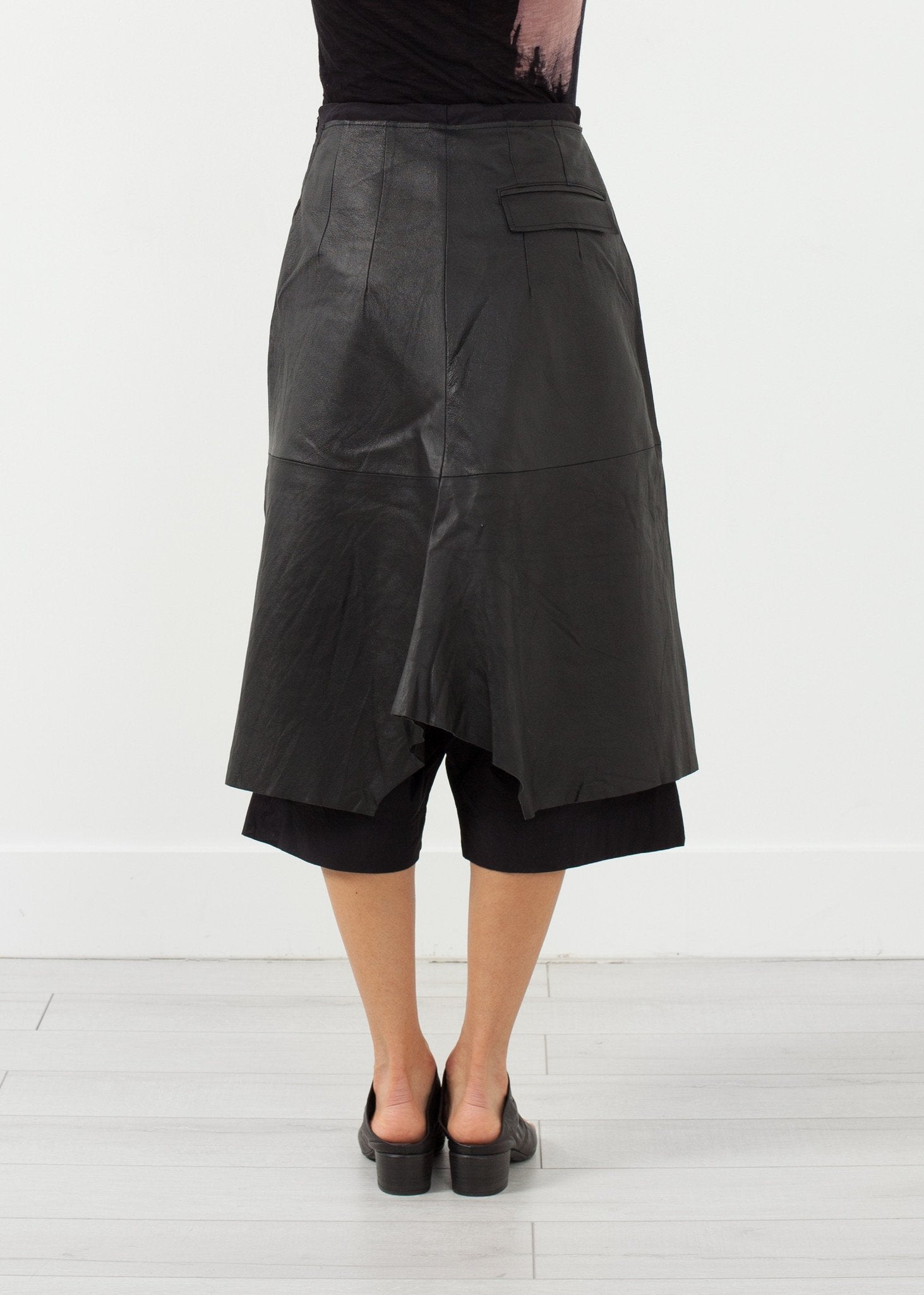 Leather Drop Crotch Pants|women's pants[option1]|[option2]|[option3] - hello