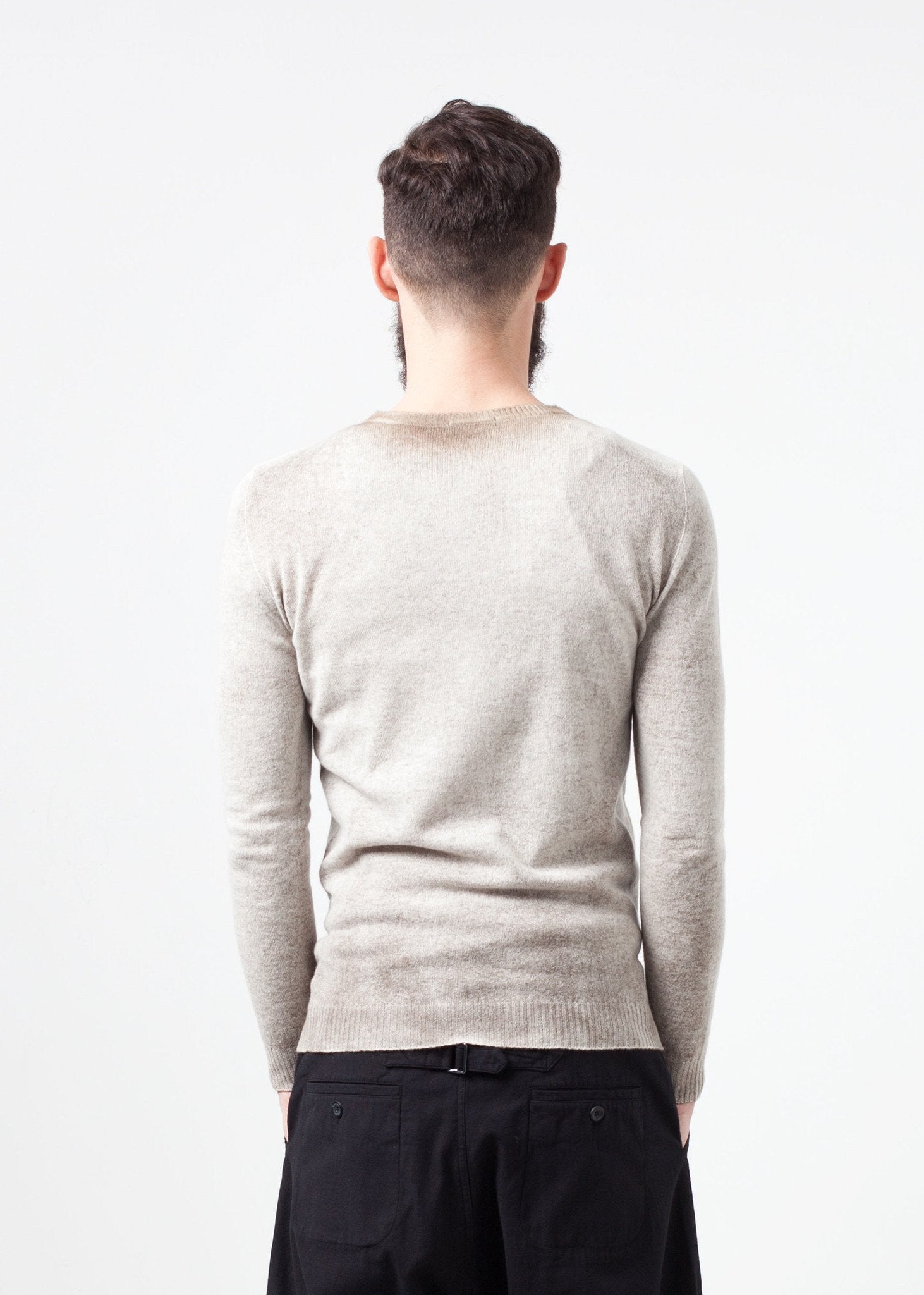 Mottled Cashmere Crewneck|men's knitwear[option1]|[option2]|[option3] - hello