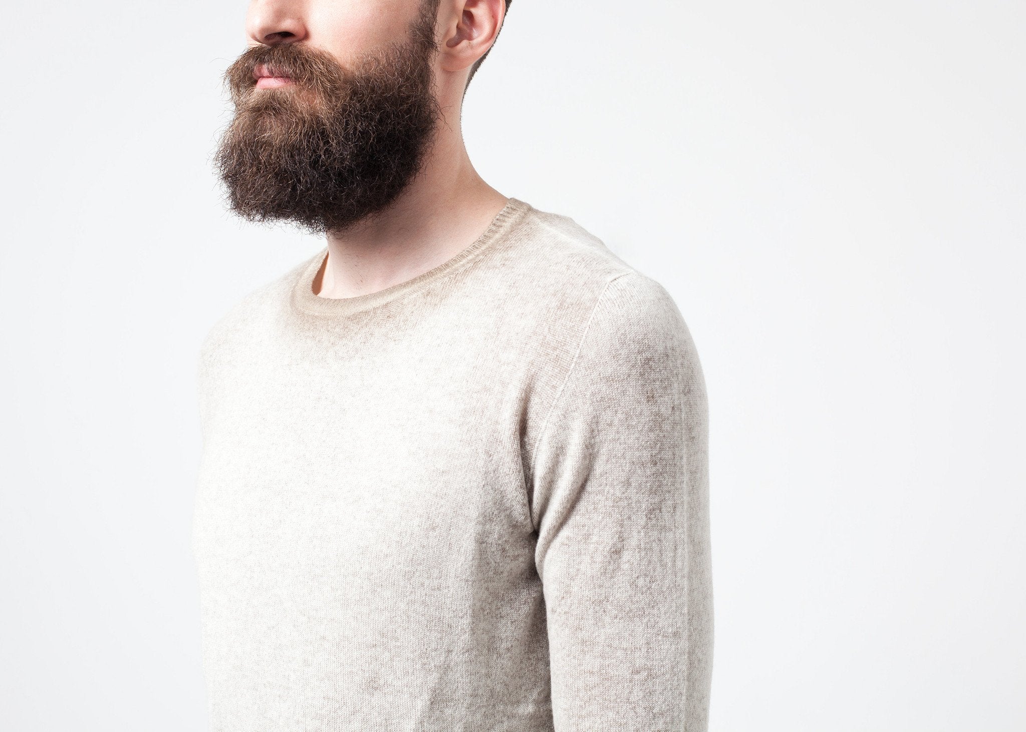 Mottled Cashmere Crewneck|men's knitwear[option1]|[option2]|[option3] - hello