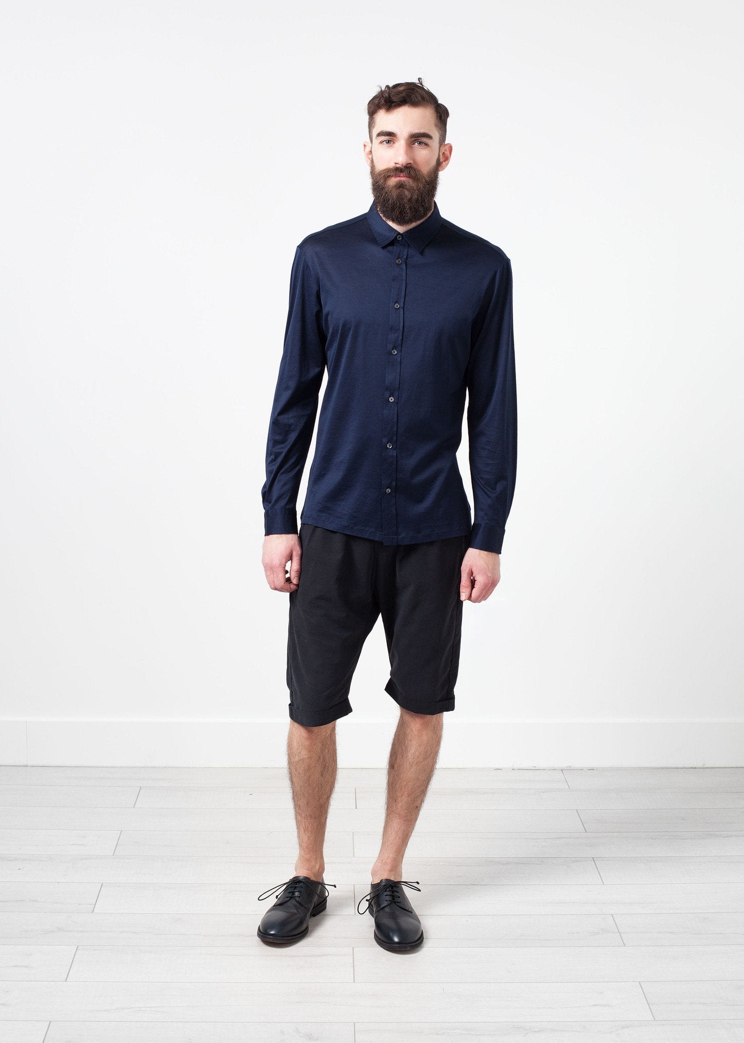 Scotland Button-Up in Navy|men's button-ups[option1]|[option2]|[option3] - hello
