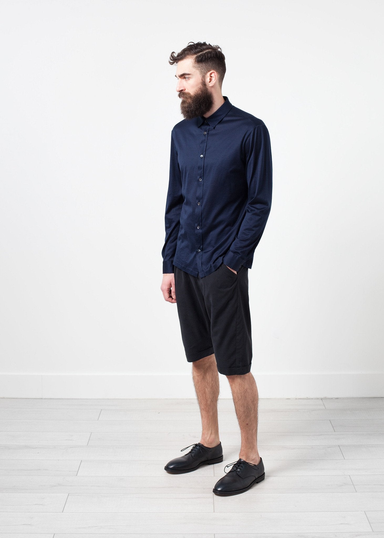 Scotland Button-Up in Navy|men's button-ups[option1]|[option2]|[option3] - hello