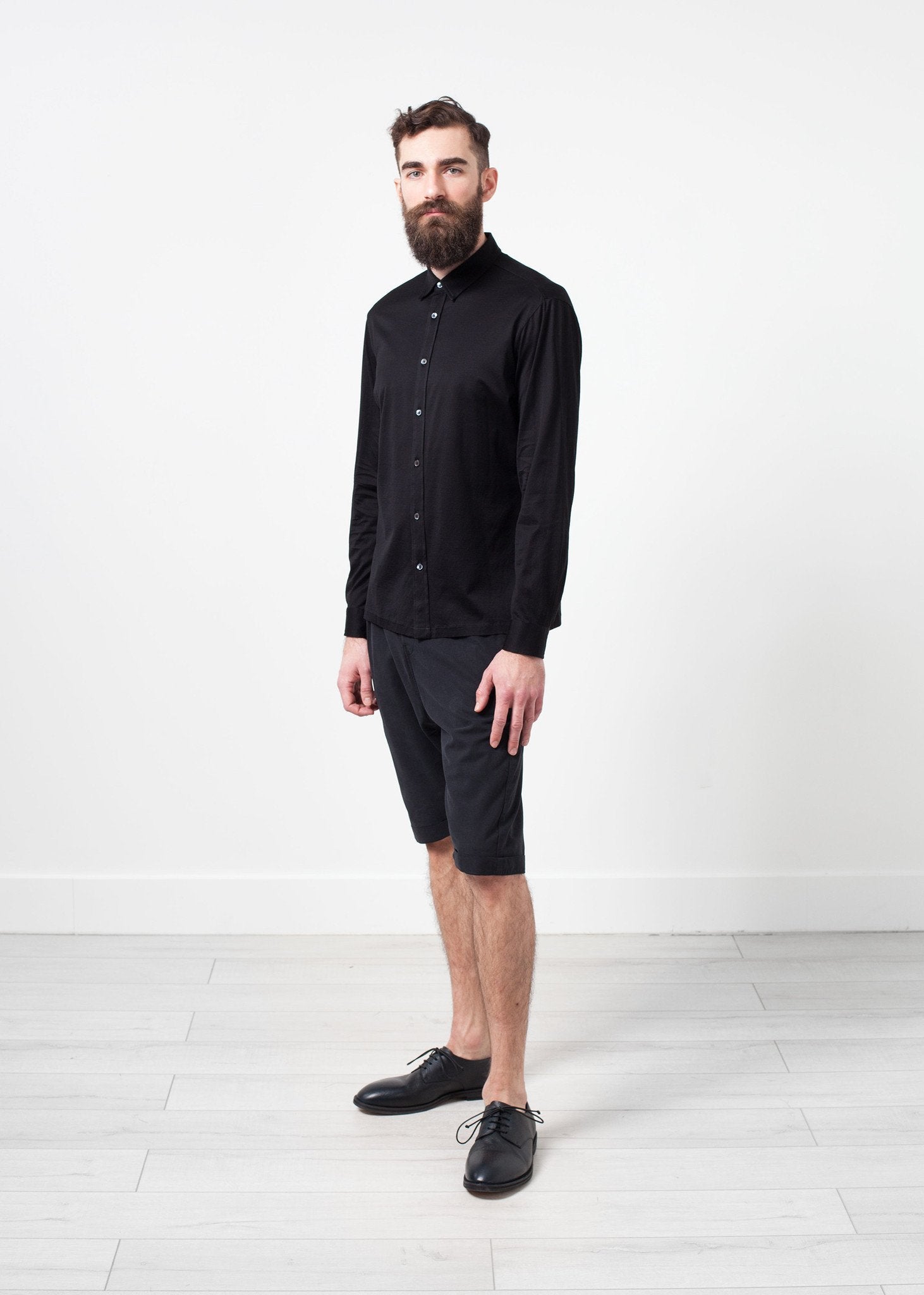 Scotland Button-Up in Black|men's button-ups[option1]|[option2]|[option3] - hello