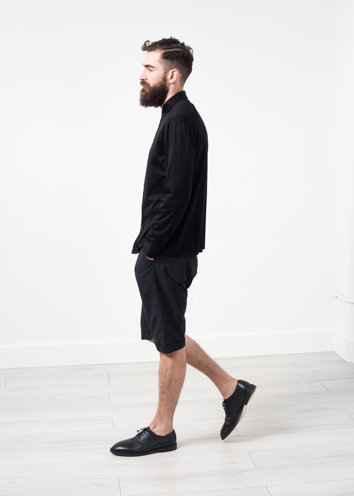 Scotland Button-Up in Black|men's button-ups[option1]|[option2]|[option3] - hello