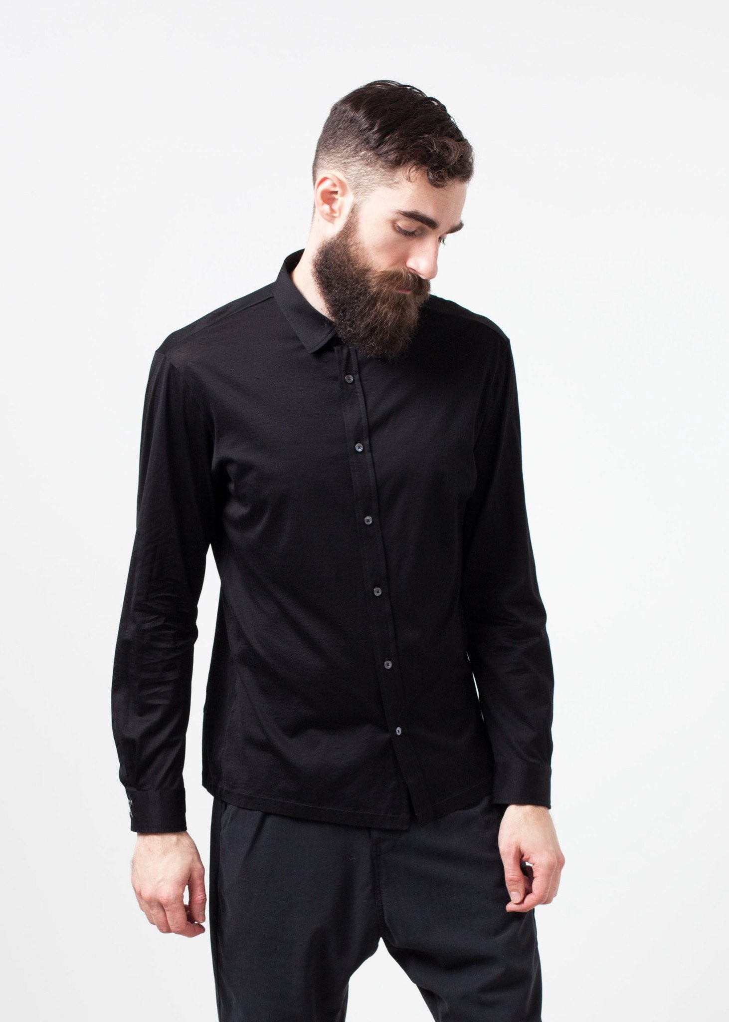 Scotland Button-Up in Black|men's button-ups[option1]|[option2]|[option3] - hello