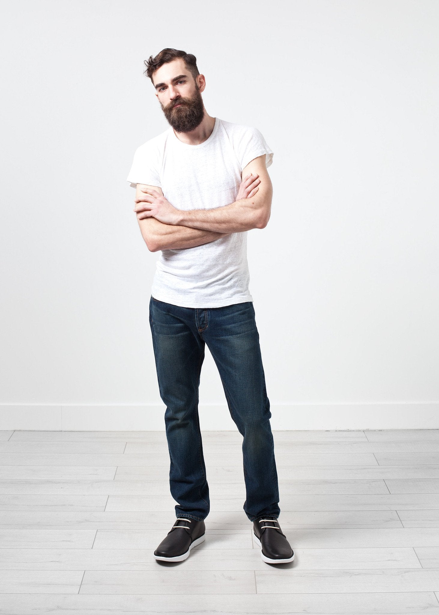 Comfort Tee in White Linen|men's t-shirts[option1]|[option2]|[option3] - hello