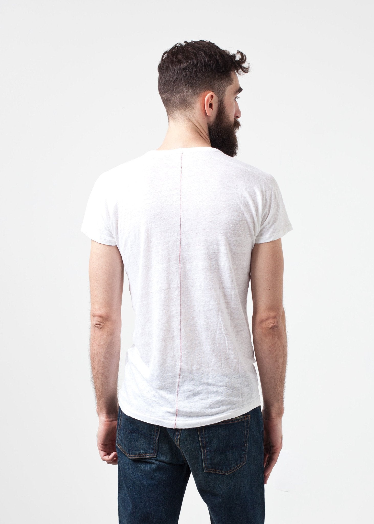 Comfort Tee in White Linen|men's t-shirts[option1]|[option2]|[option3] - hello