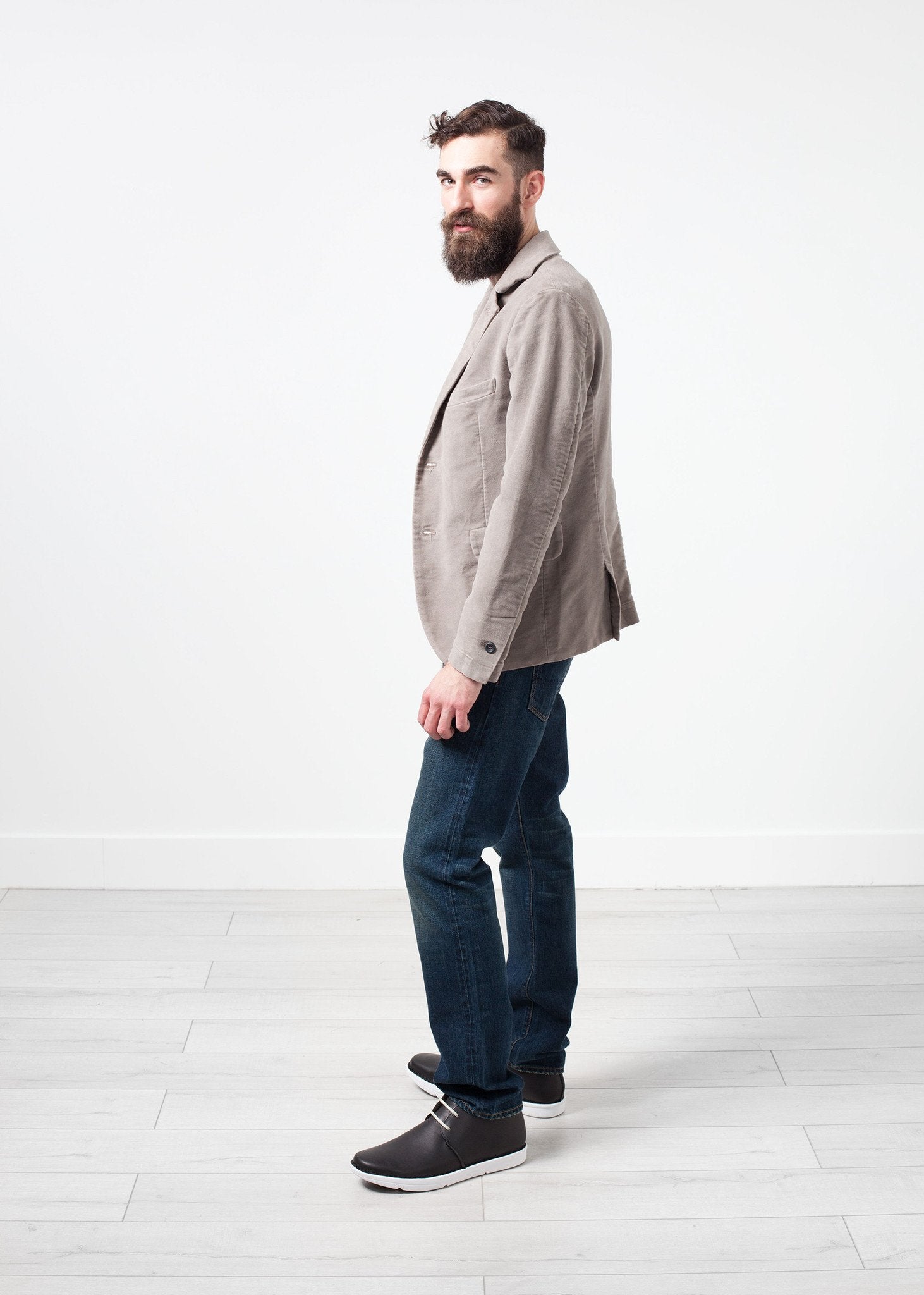 Zepo Brushed Cotton Blazer|men's coats & jackets[option1]|[option2]|[option3] - hello