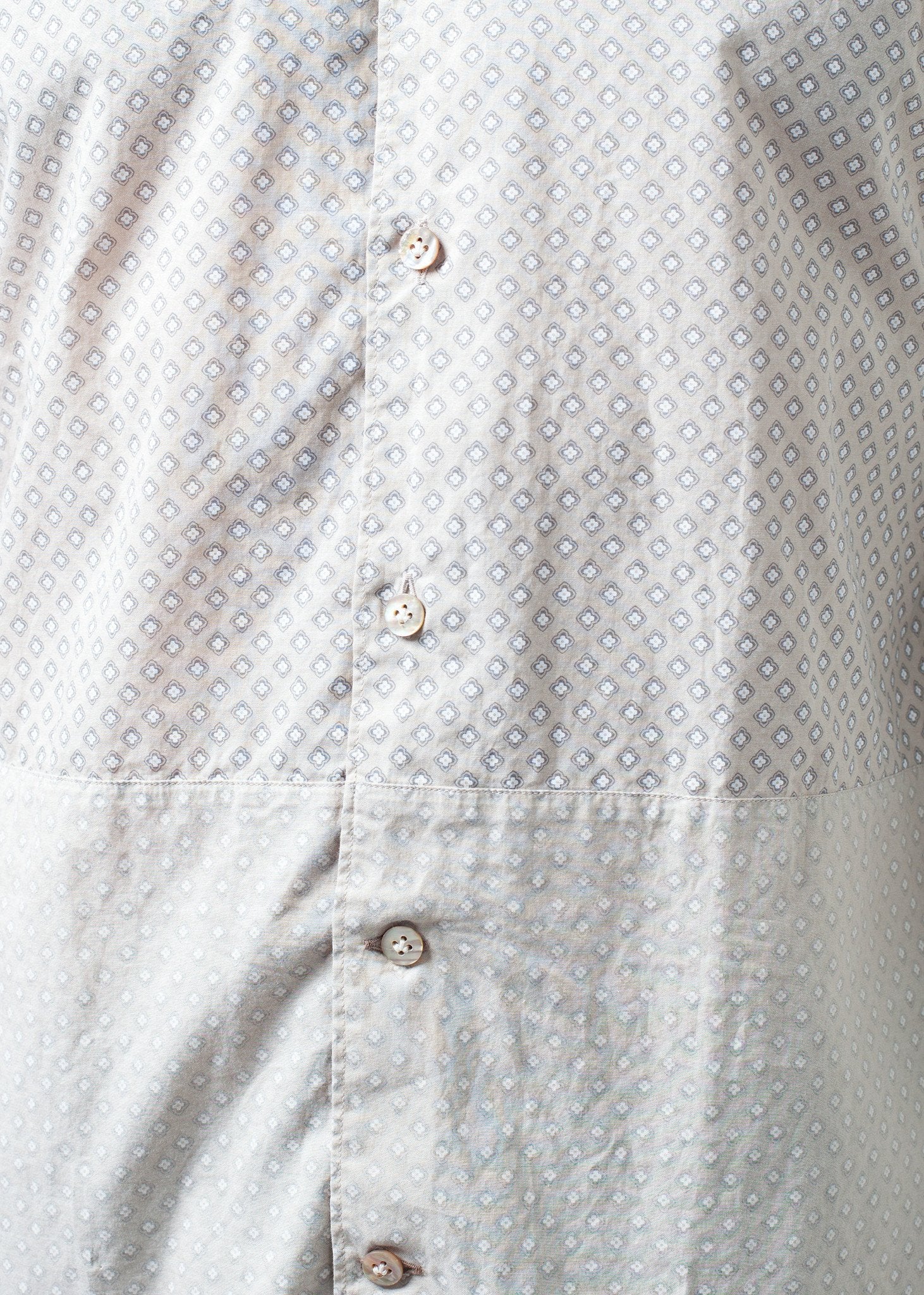 Patterned Button Up in Beige|men's button-ups[option1]|[option2]|[option3] - hello