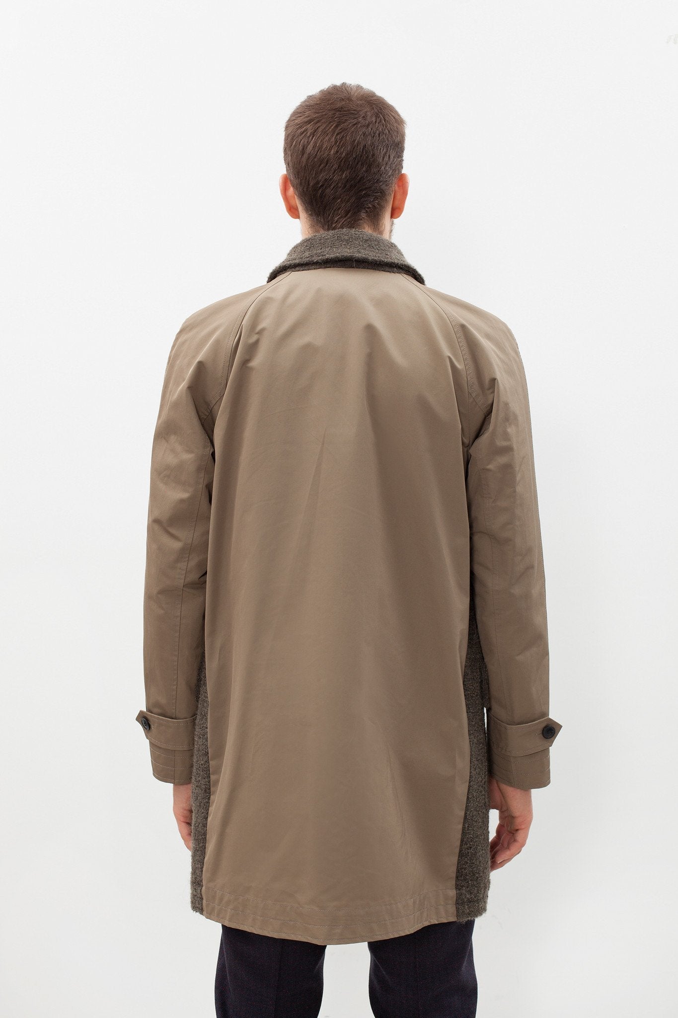 Raglan Maniche Coat in Olive|men's coats & jackets[option1]|[option2]|[option3] - hello