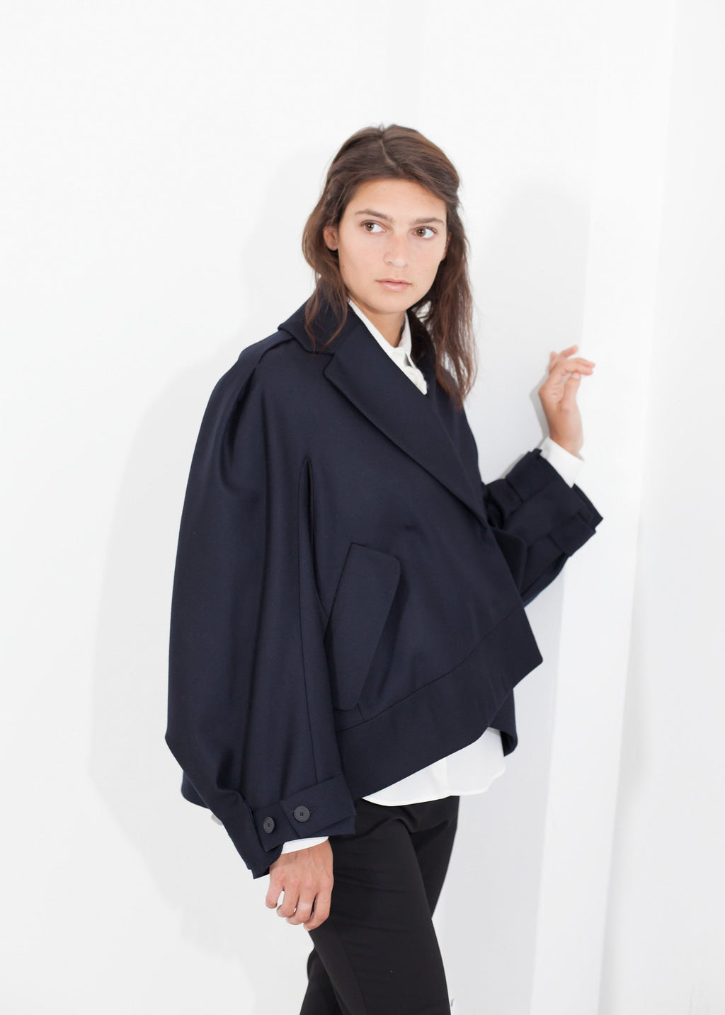 Wool Cocoon Jacket|women's coats & jackets[option1]|[option2]|[option3] - hello