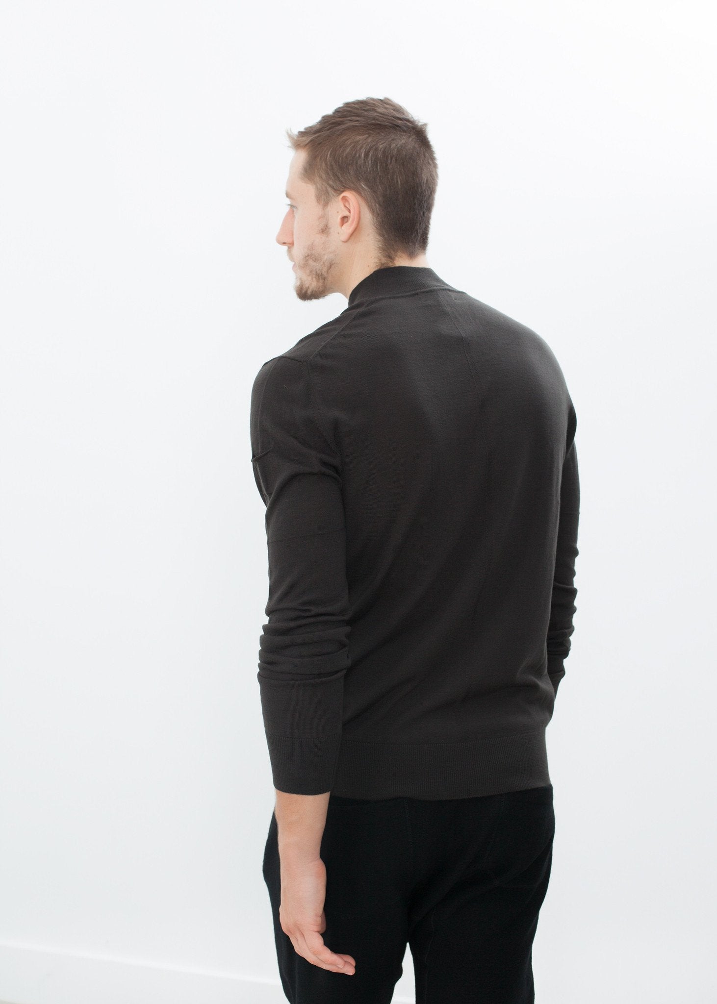 Merino Knit Turtleneck in Cavern|men's knitwear[option1]|[option2]|[option3] - hello
