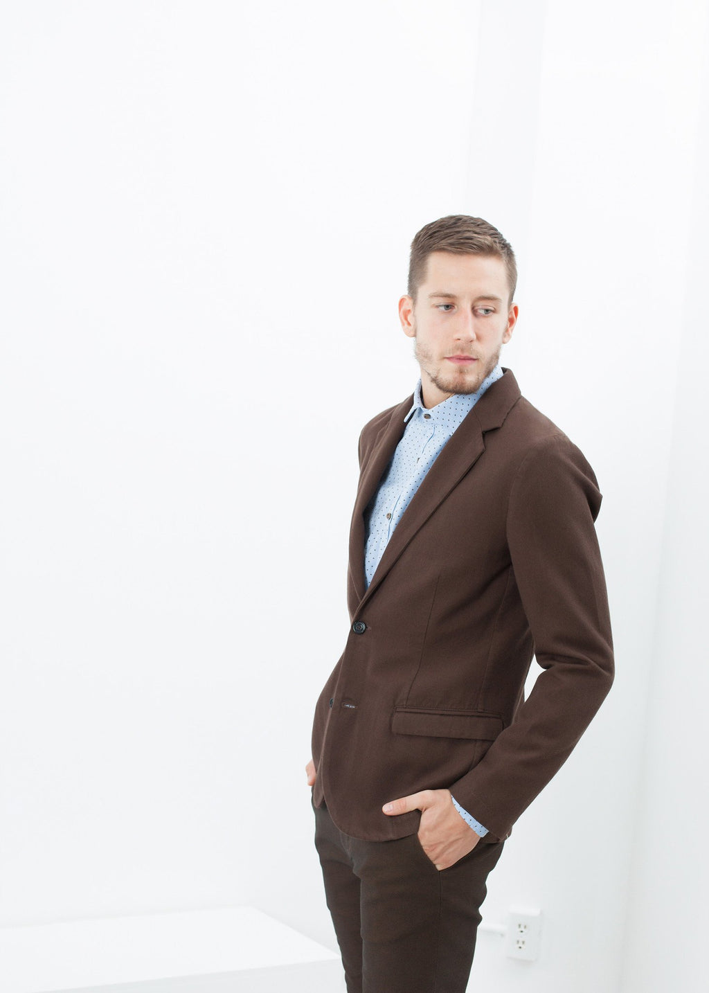 Sport Jacket in Brown|men's coats & jackets[option1]|[option2]|[option3] - hello
