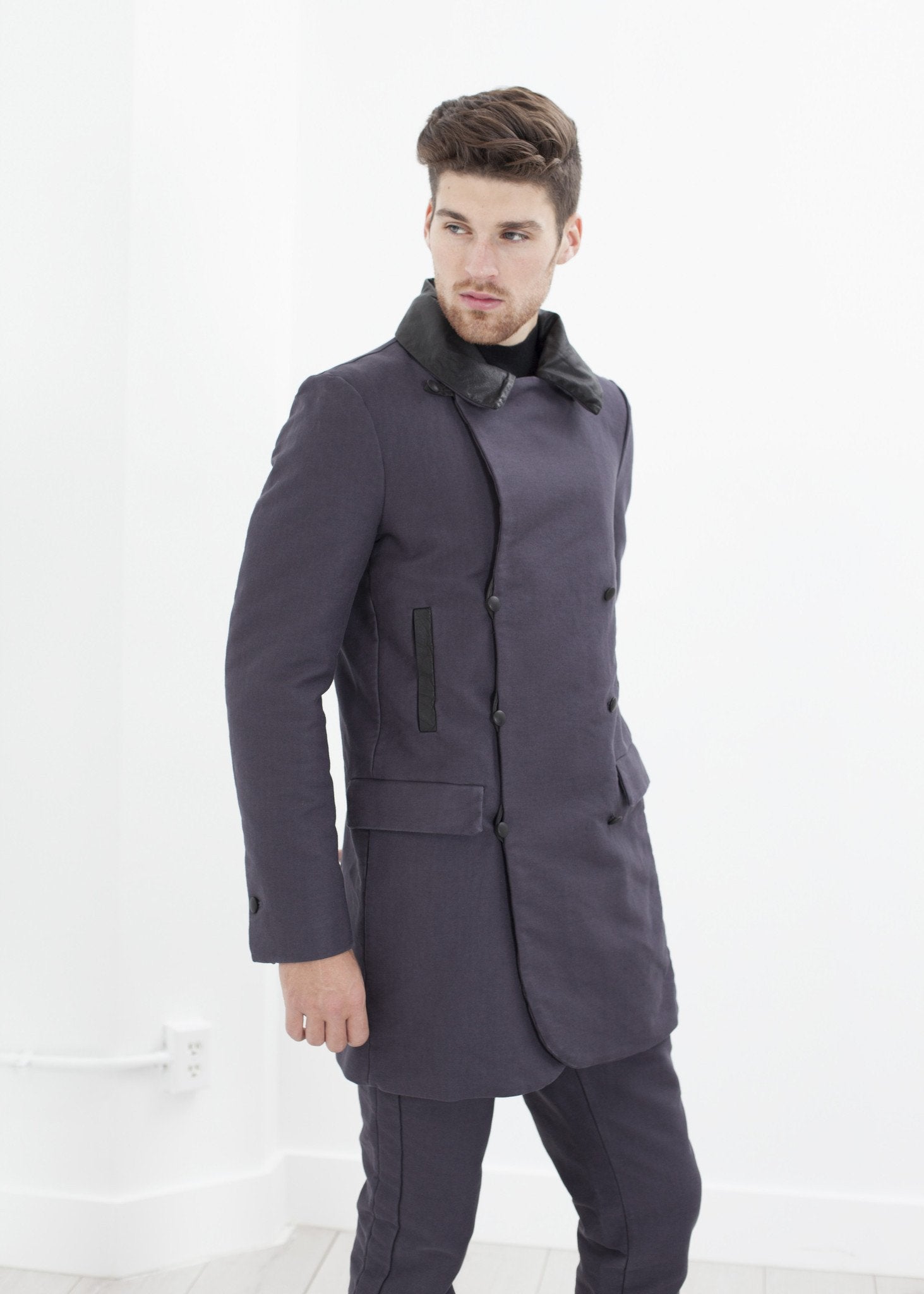 Taban Coat in Phantom|men's coats & jackets[option1]|[option2]|[option3] - hello