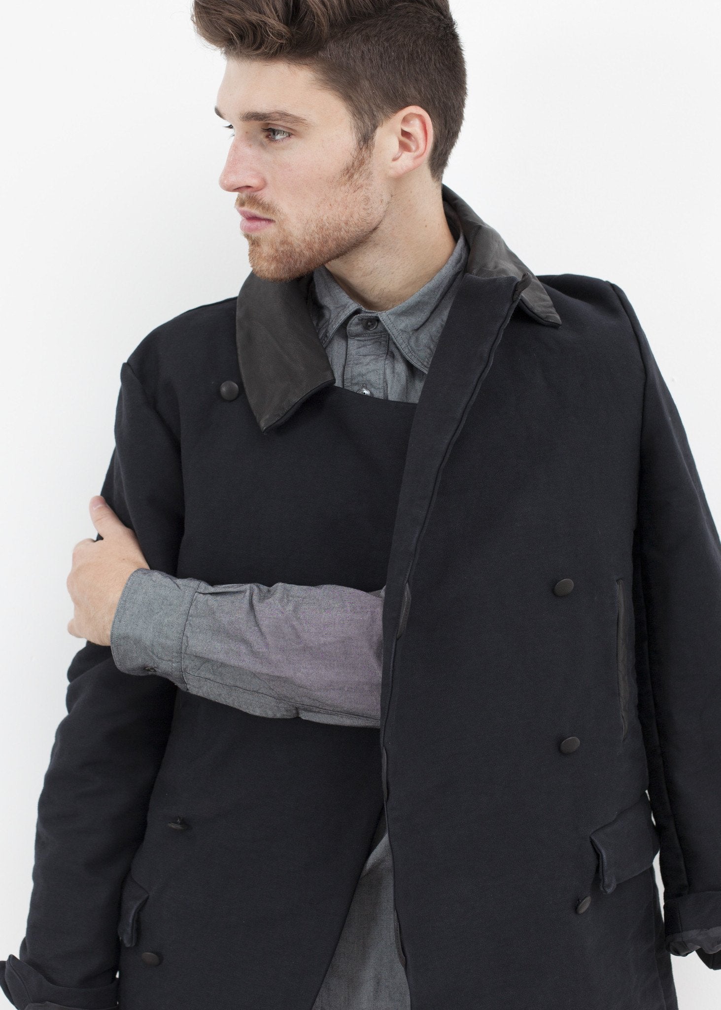 Taban Coat in Black|men's coats & jackets[option1]|[option2]|[option3] - hello