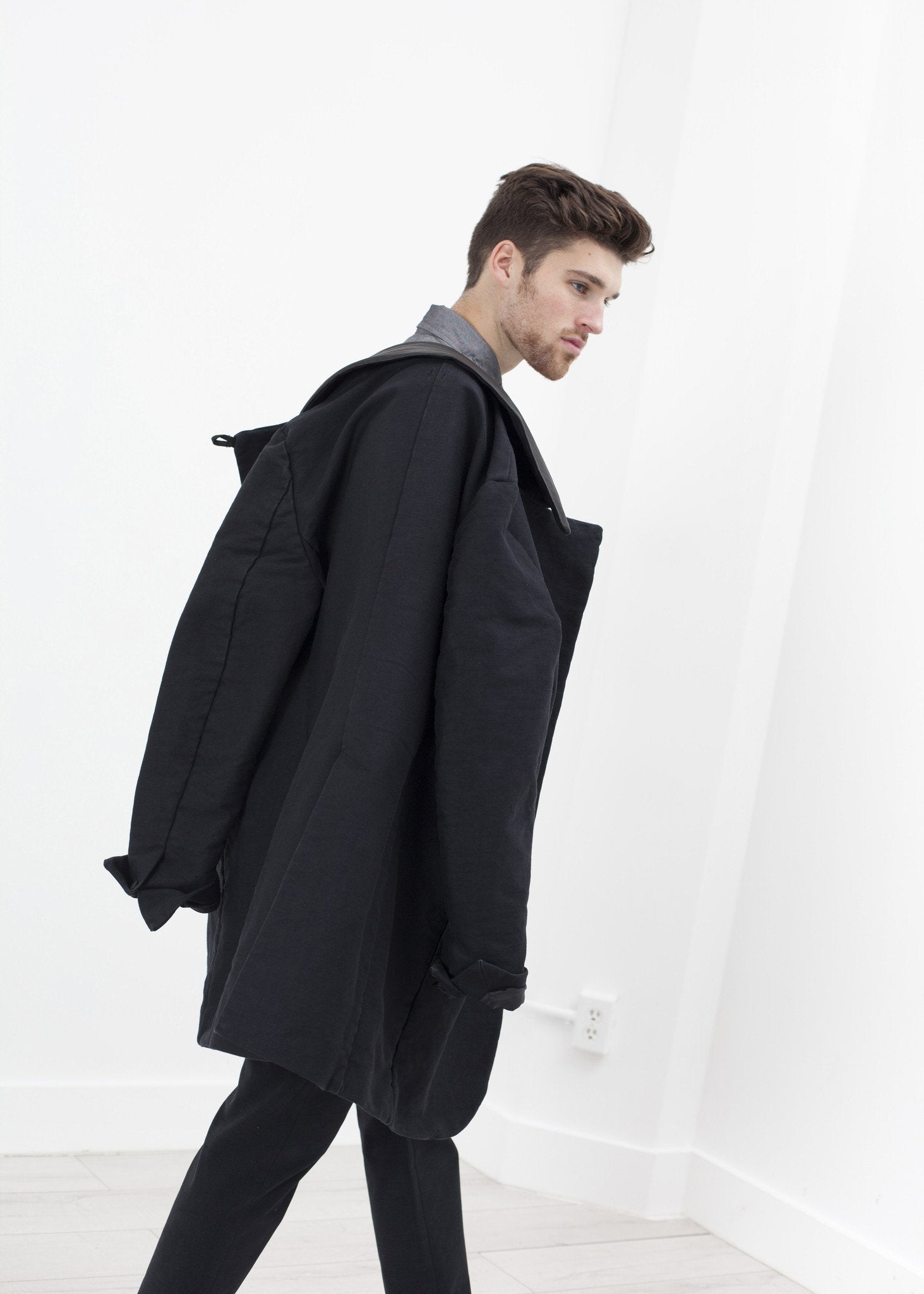 Taban Coat in Black|men's coats & jackets[option1]|[option2]|[option3] - hello