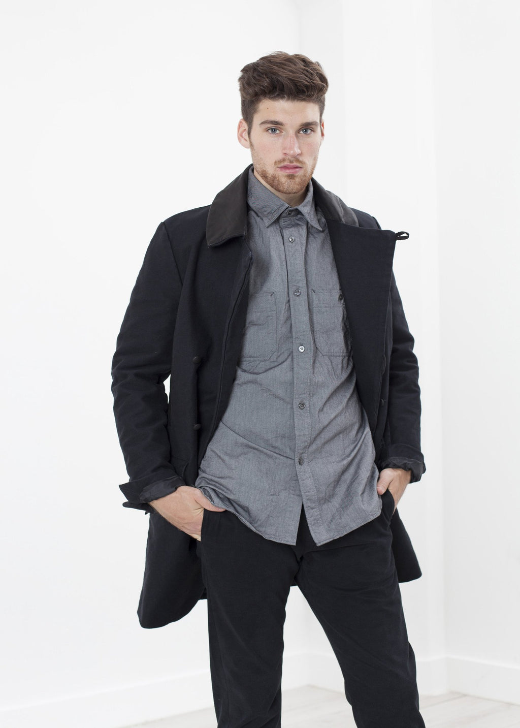 Taban Coat in Black|men's coats & jackets[option1]|[option2]|[option3] - hello