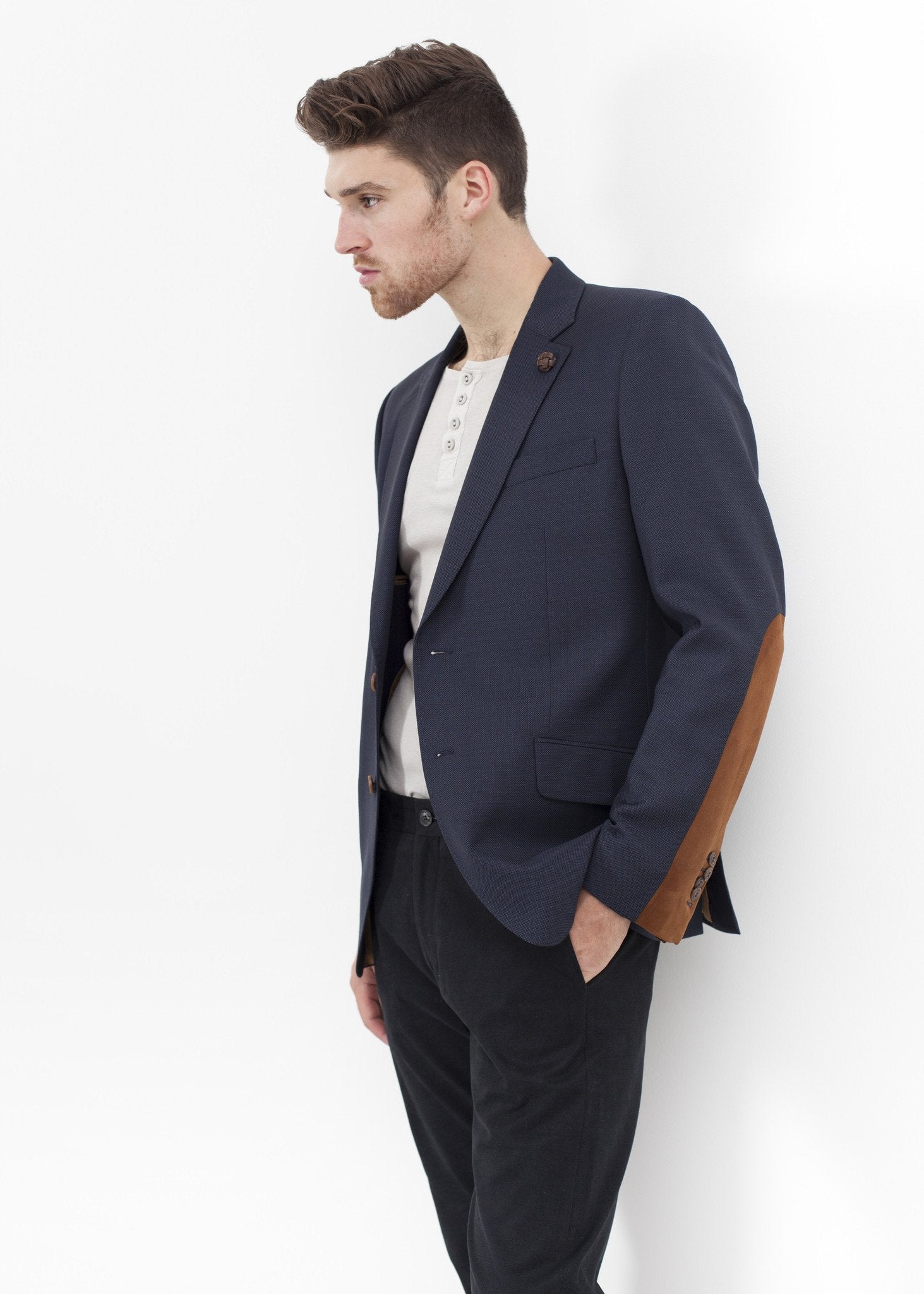Swift Low Blazer in Navy|men's coats & jackets[option1]|[option2]|[option3] - hello