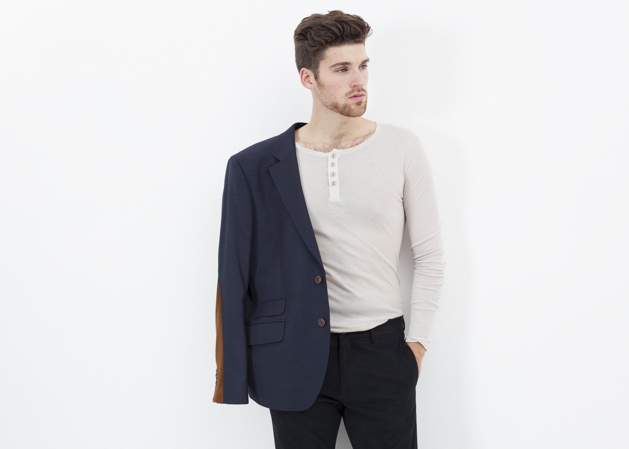 Swift Low Blazer in Navy|men's coats & jackets[option1]|[option2]|[option3] - hello