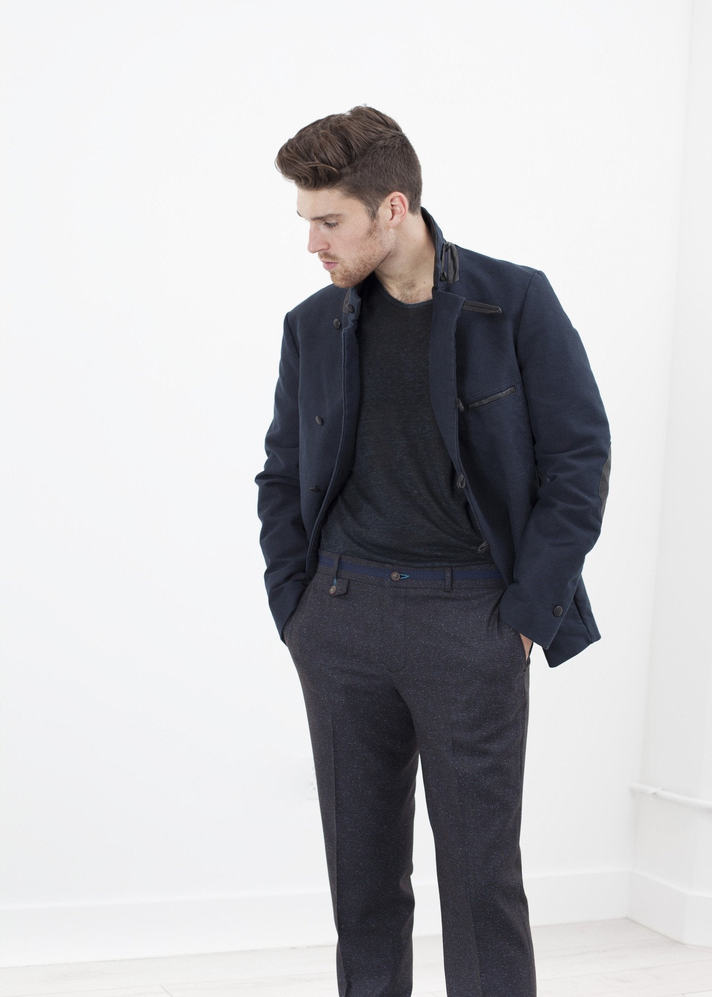 Taurin Jacket in Navy|men's coats & jackets[option1]|[option2]|[option3] - hello