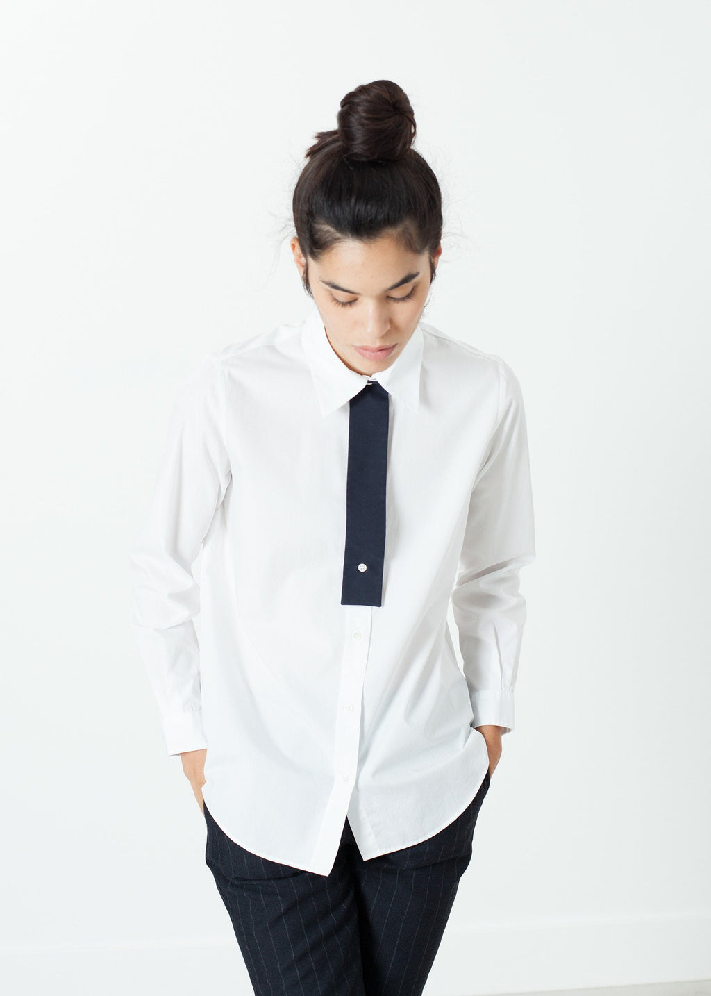 Pau Shirt in White|women's button-ups[option1]|[option2]|[option3] - hello