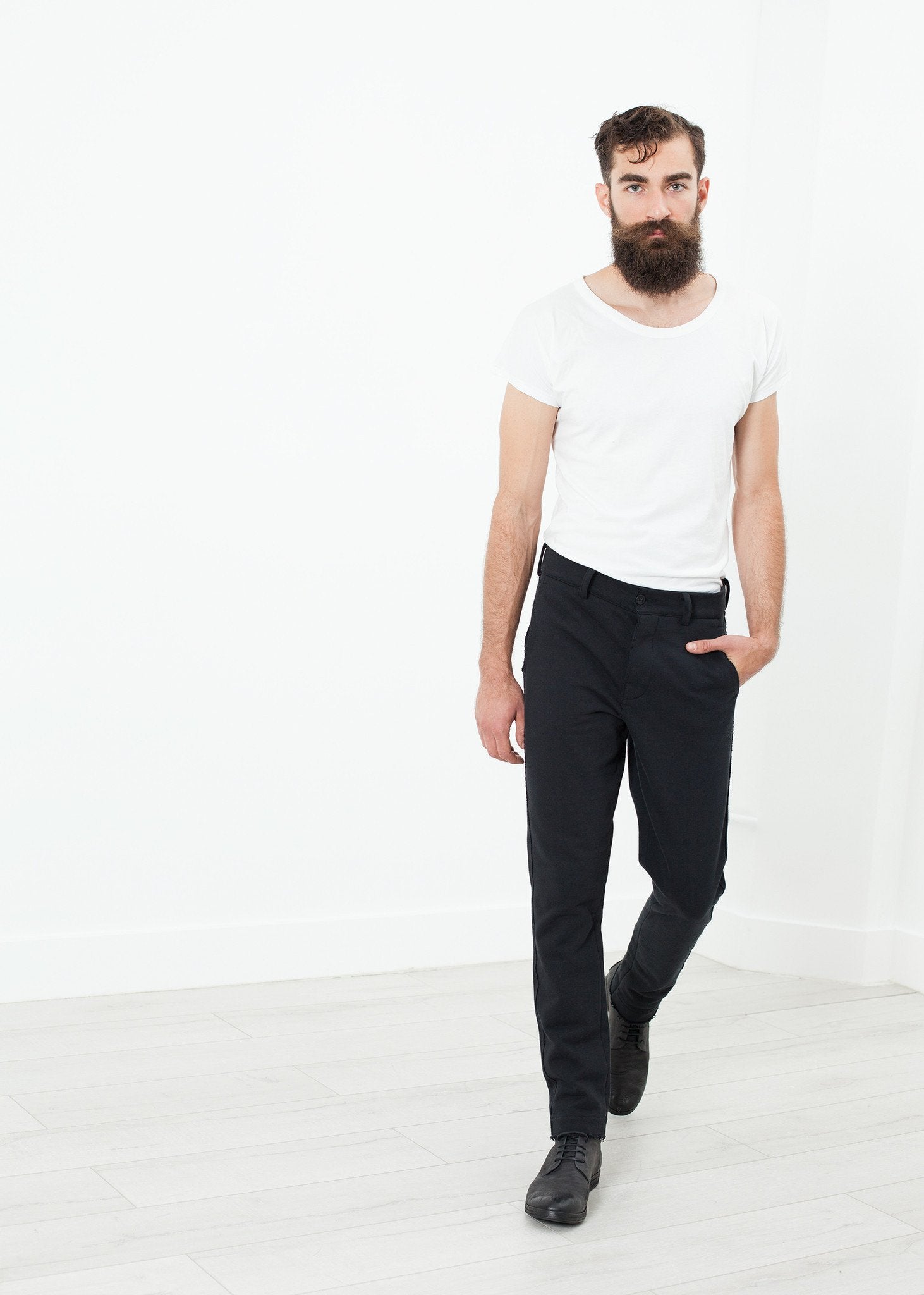 Raps Pant in Black|men's trousers[option1]|[option2]|[option3] - hello