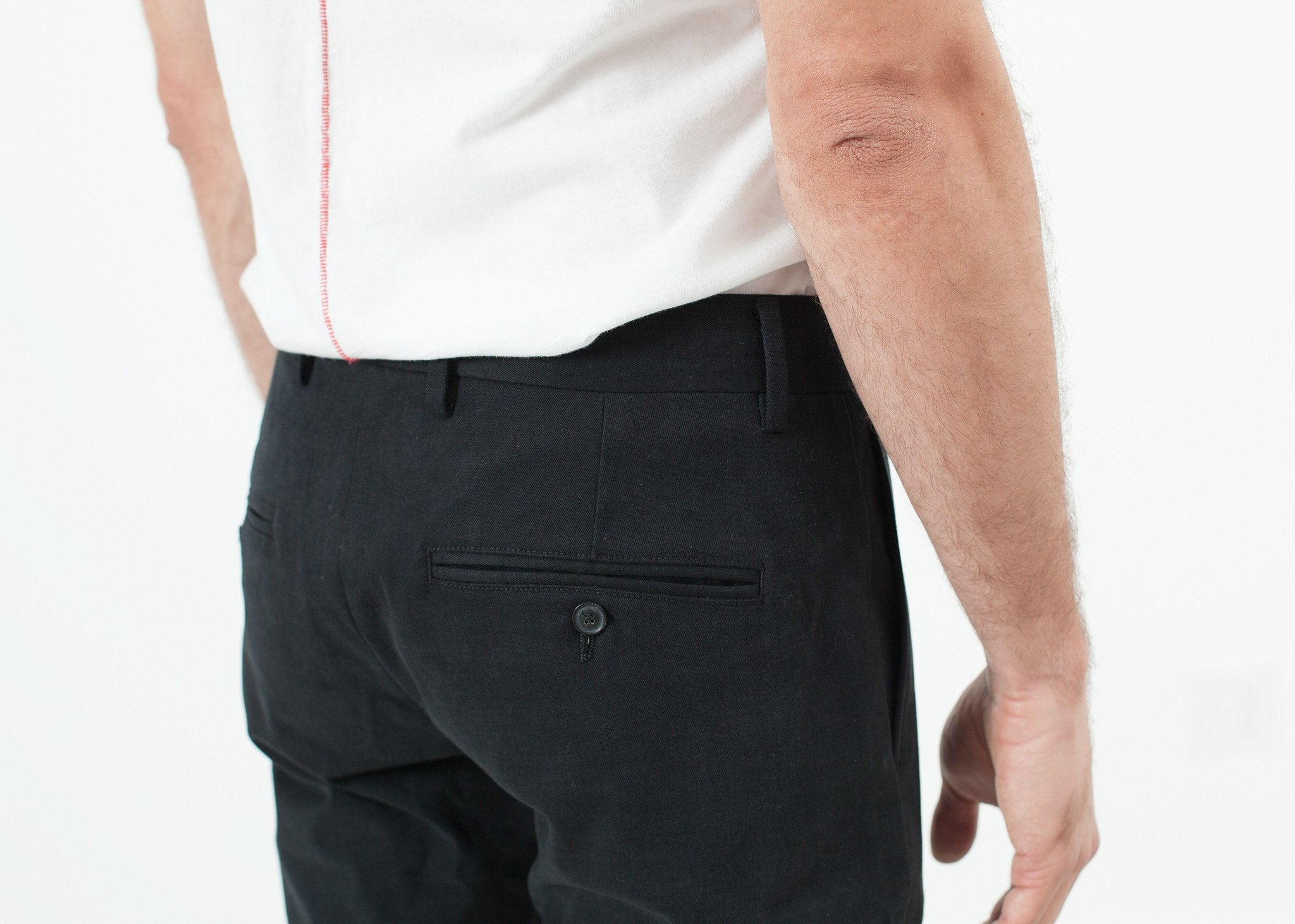 Men's Chino in Black|men's trousers[option1]|[option2]|[option3] - hello