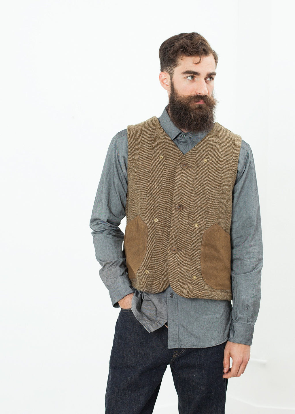 Work Vest in Tan|men's vests[option1]|[option2]|[option3] - hello