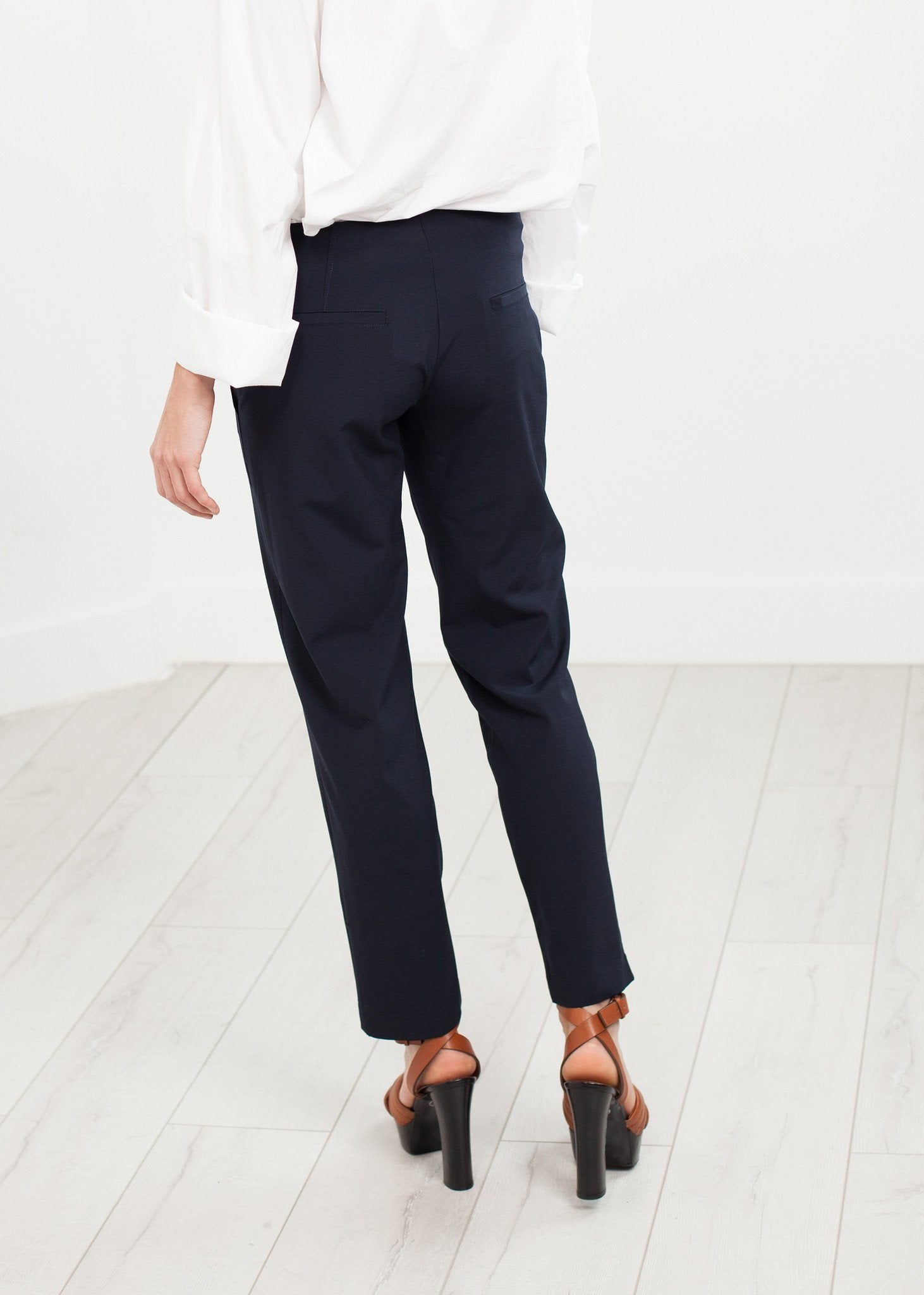 Patch Pocket Pant in Navy|women's pants[option1]|[option2]|[option3] - hello