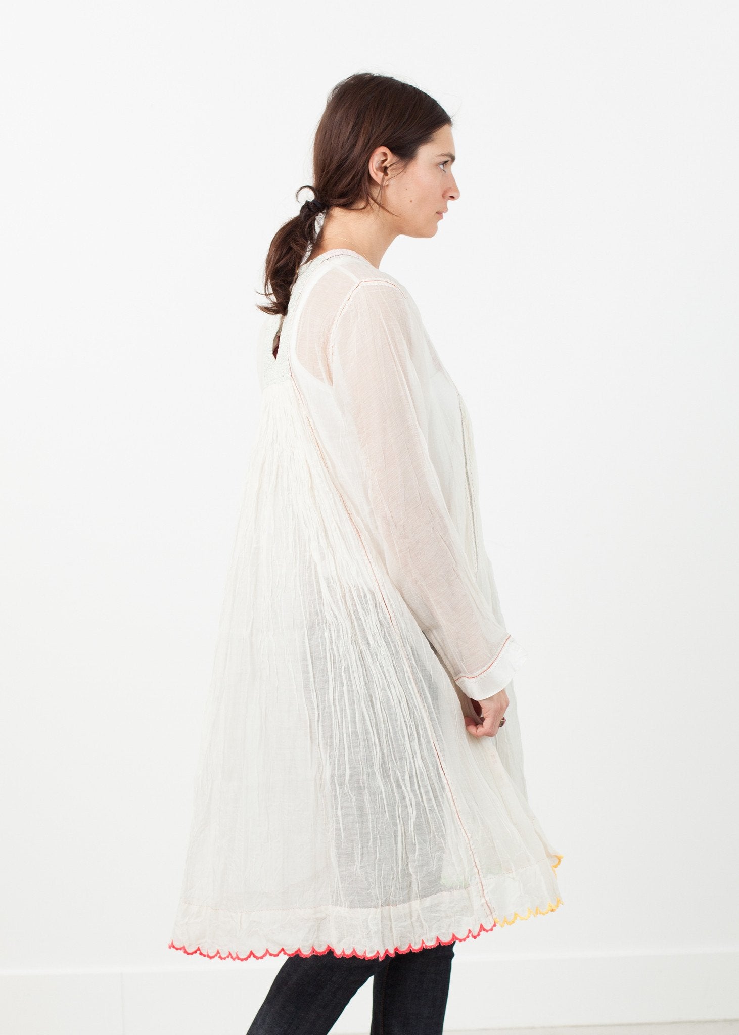 Pink Bib Dress in White|women's dresses[option1]|[option2]|[option3] - hello