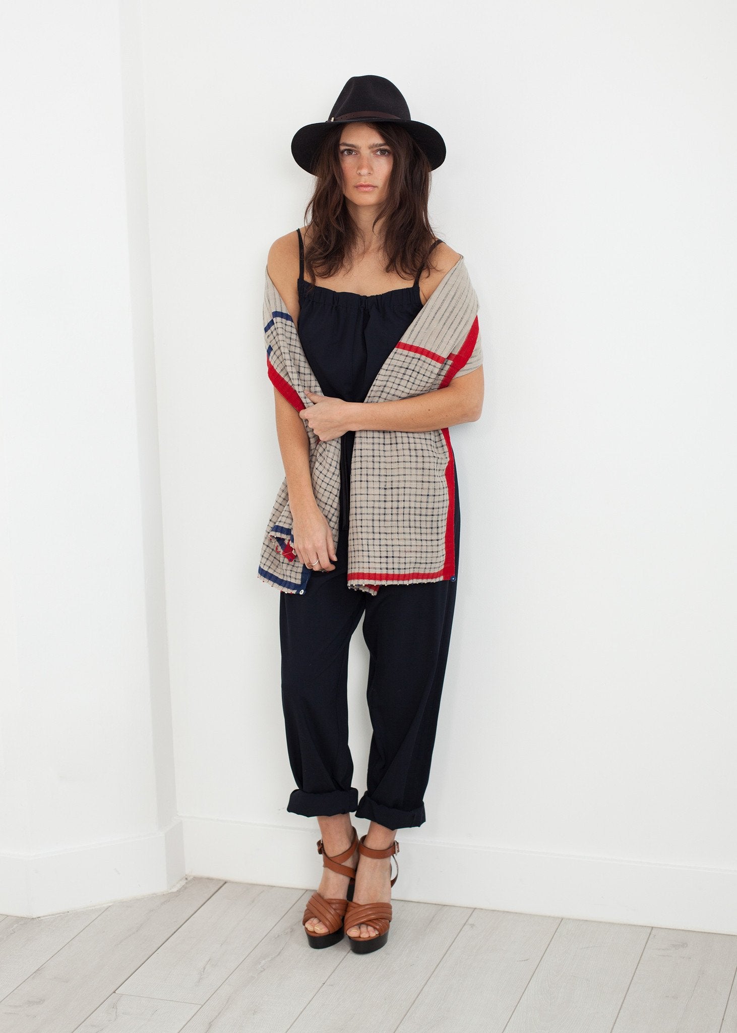 Sleeveless Jumpsuit in Navy|women's jumpsuits[option1]|[option2]|[option3] - hello