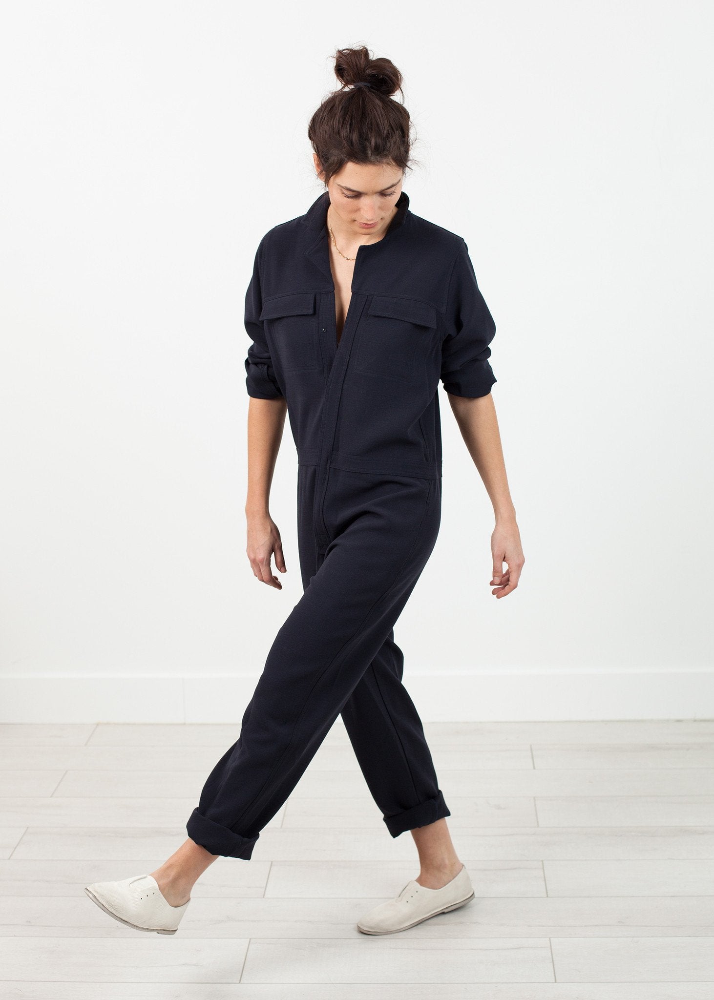 Worker Jumpsuit in Navy|women's jumpsuits[option1]|[option2]|[option3] - hello