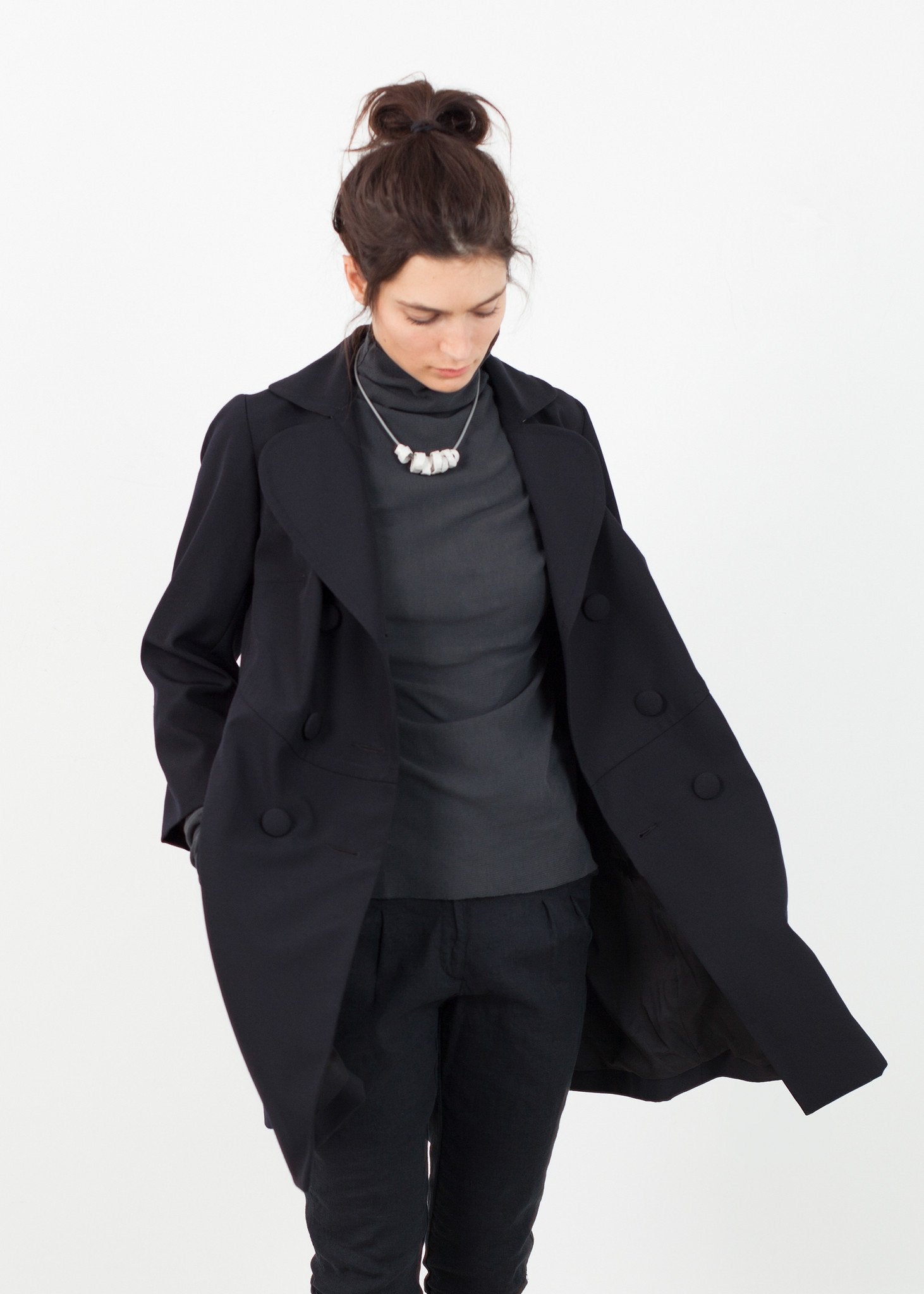 Day Coat in Navy|women's coats & jackets[option1]|[option2]|[option3] - hello