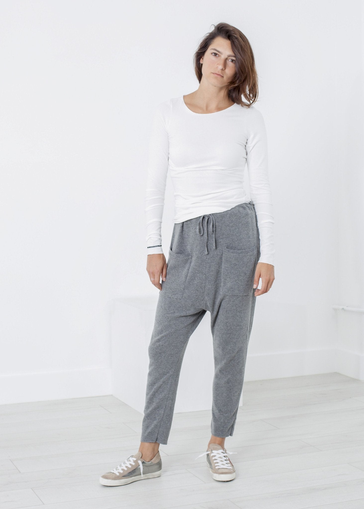 Stretch Tee in Milk|women's t-shirts[option1]|[option2]|[option3] - hello