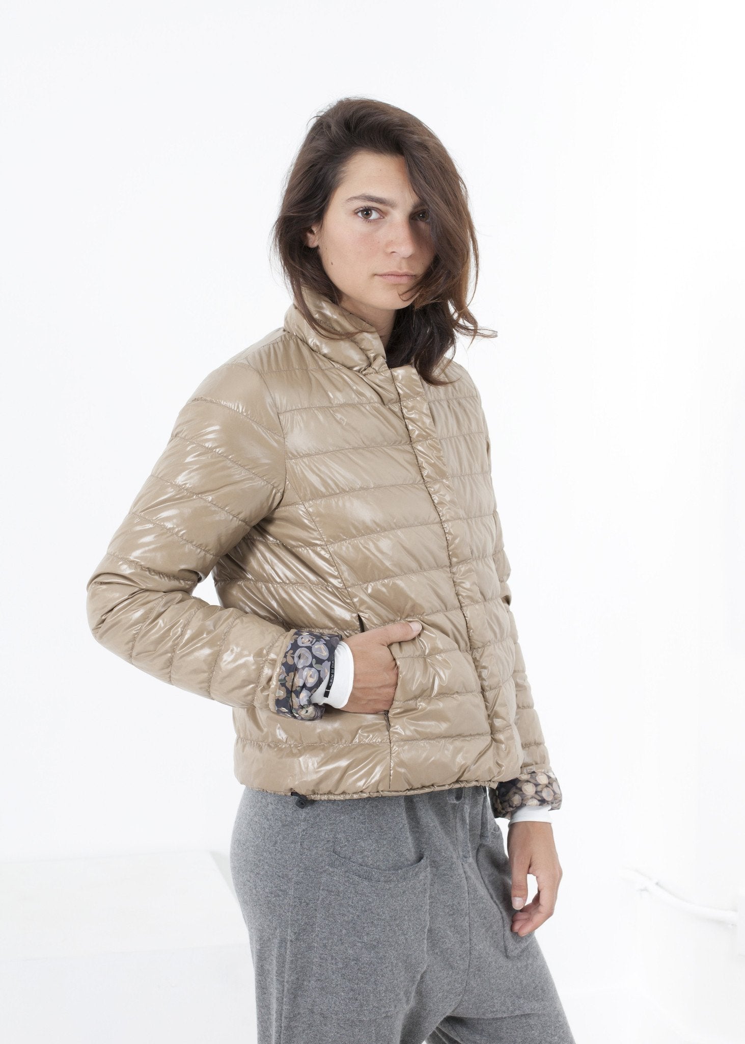 Deione Coat in Graphite Floral|women's coats & jackets[option1]|[option2]|[option3] - hello