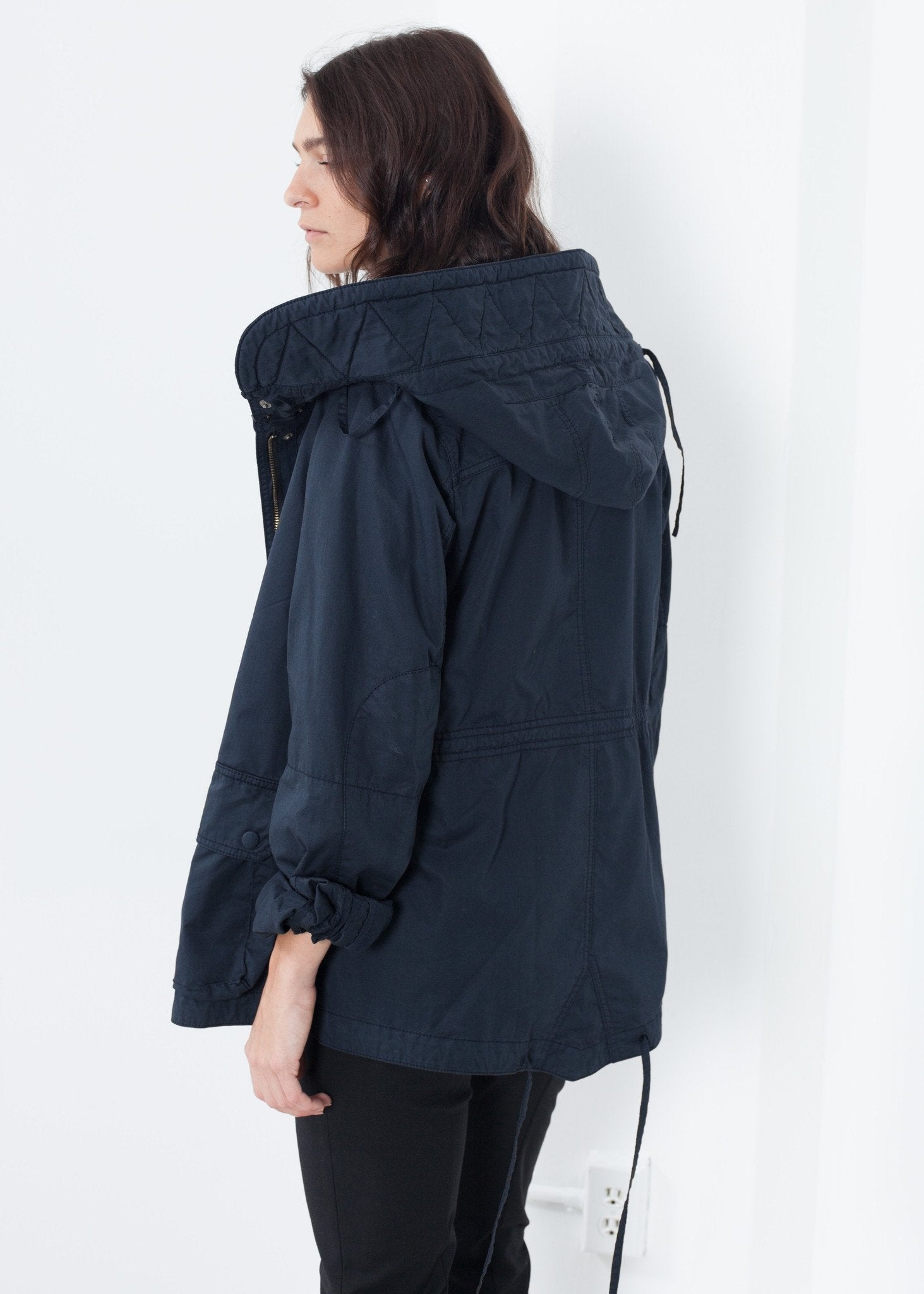 Marquee Coat in Steel|women's coats & jackets[option1]|[option2]|[option3] - hello