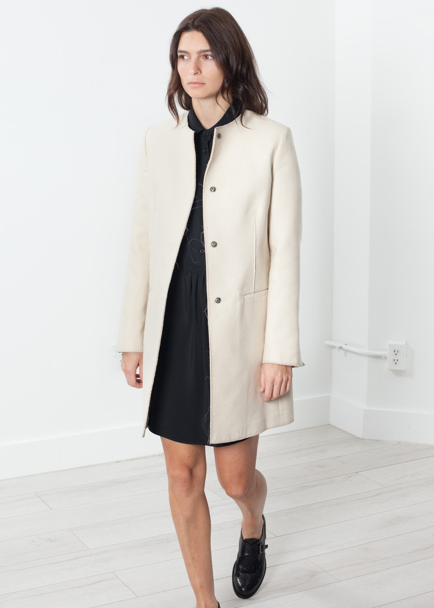 Tessuto Jacket in Cream|women's coats & jackets[option1]|[option2]|[option3] - hello
