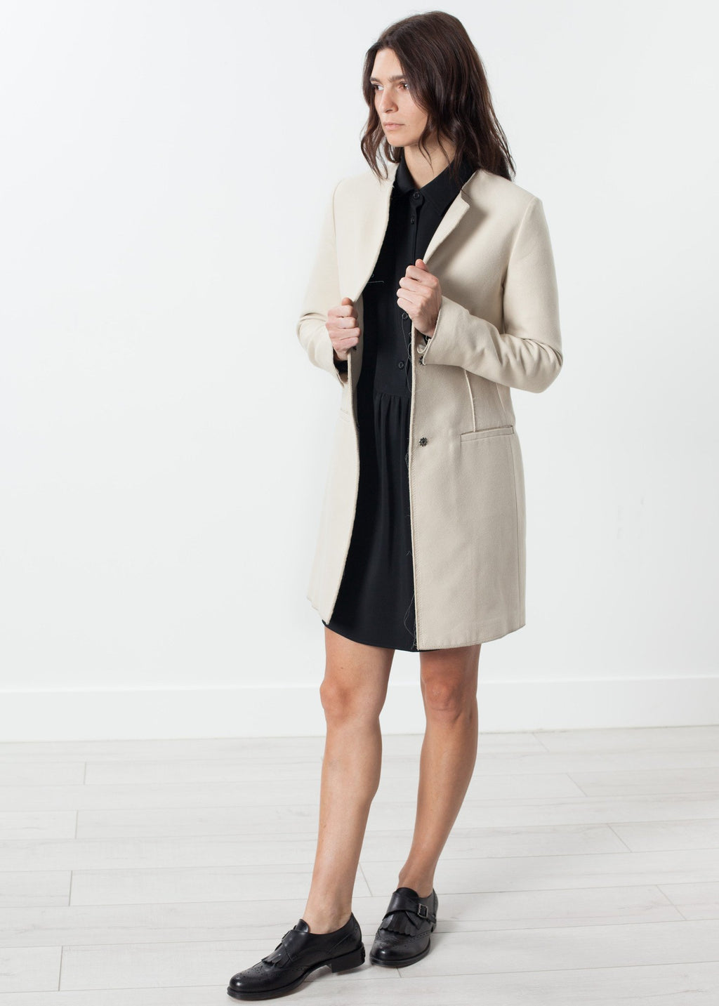 Tessuto Jacket in Cream|women's coats & jackets[option1]|[option2]|[option3] - hello