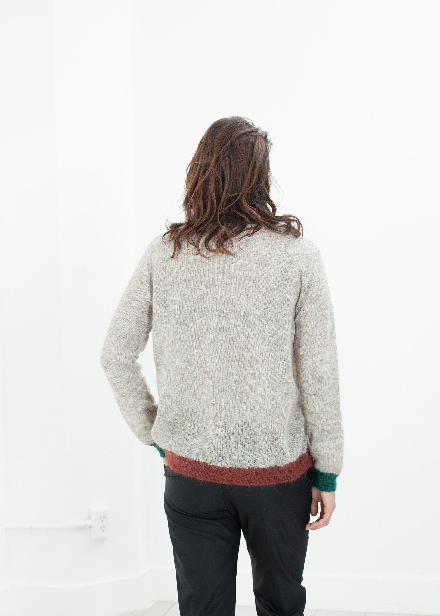 Deskle Cardigan in Heather|women's knitwear[option1]|[option2]|[option3] - hello
