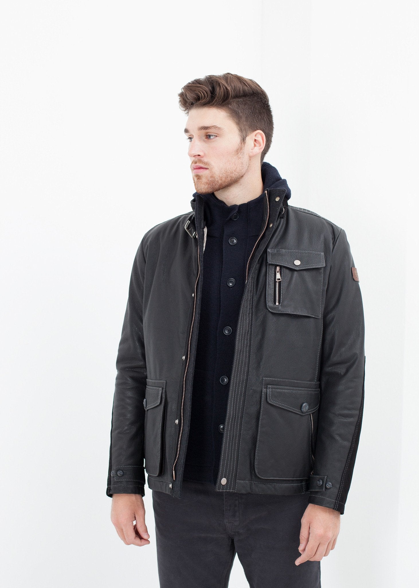 Hubbard Jacket in Navy|men's coats & jackets[option1]|[option2]|[option3] - hello