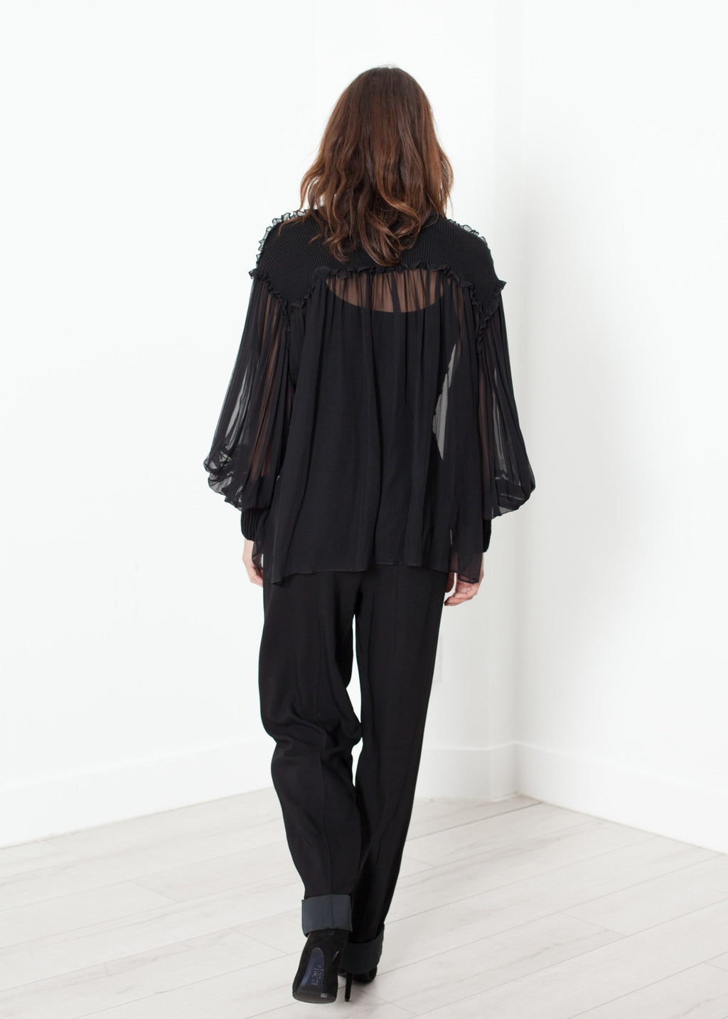 Poet Silk Sweater in Black|women's tops[option1]|[option2]|[option3] - hello